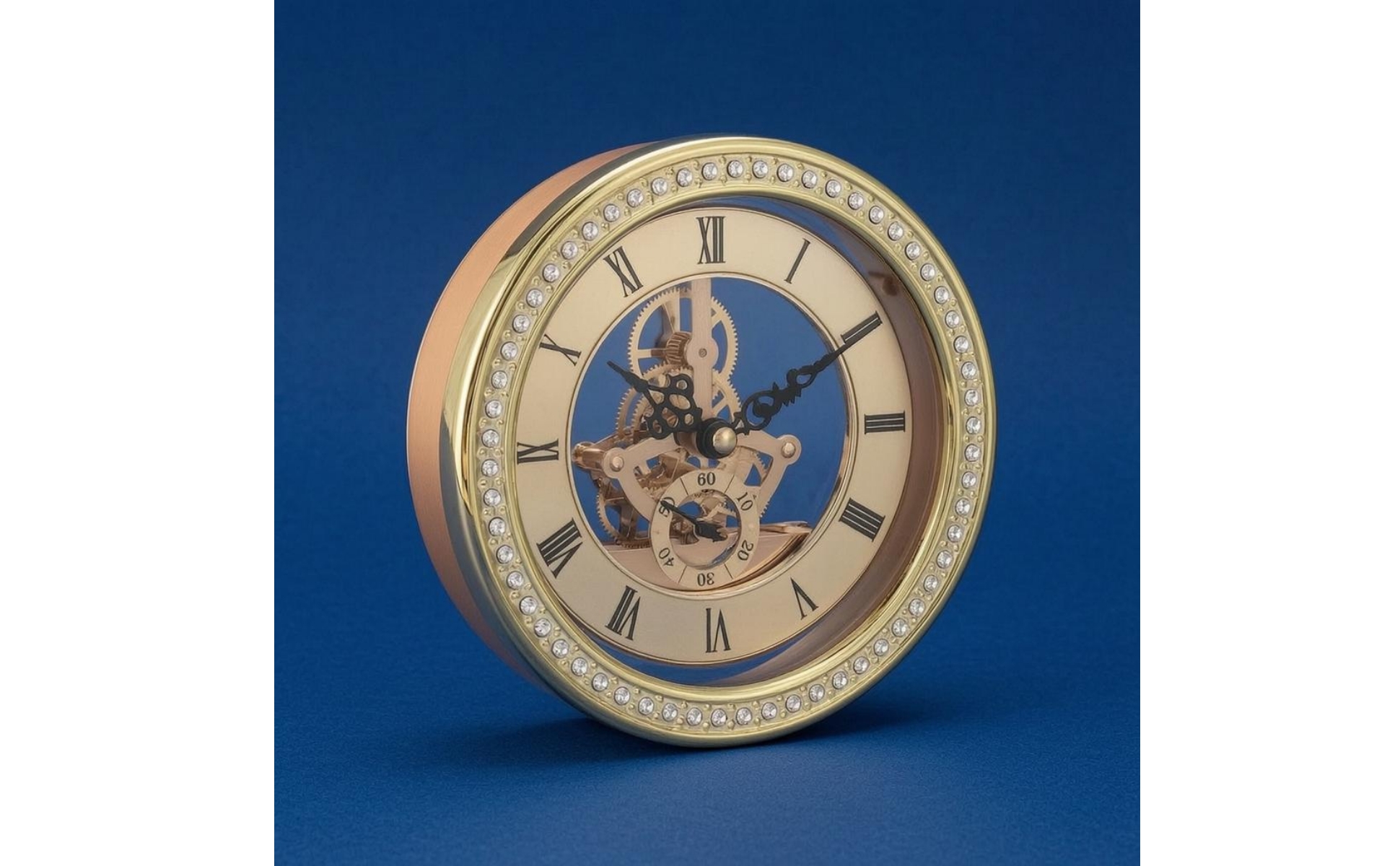 Wall Timekeeper Gear-Style Roman Numeral Wall Timekeeper Transparent Central