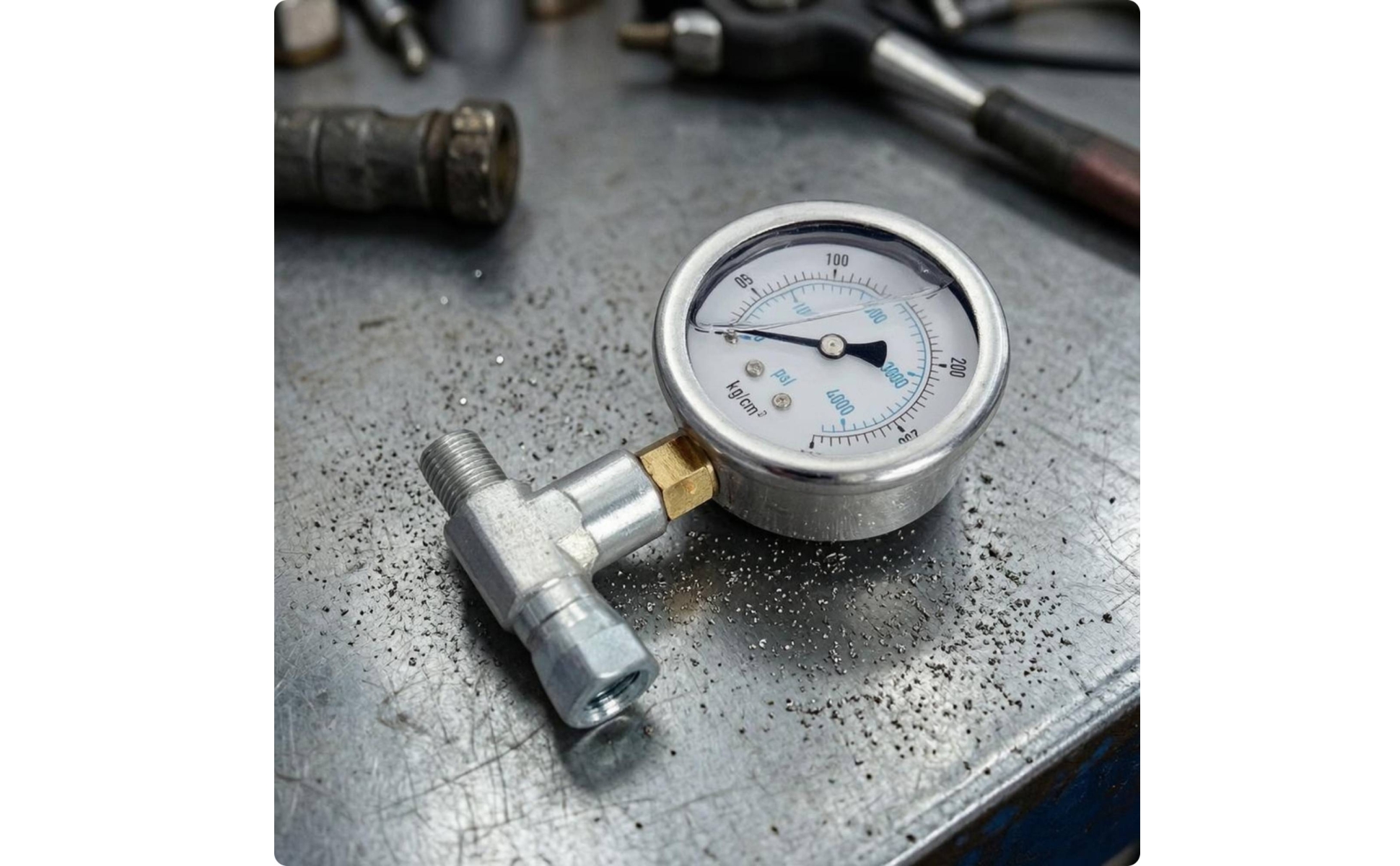 Spray Machine Pressure Gauge Dual Scale Shock-Resistant Gauge