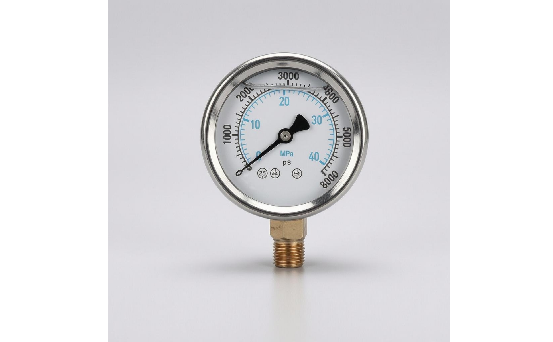 Spray Machine Pressure Gauge Dual Scale Shock-Resistant Gauge