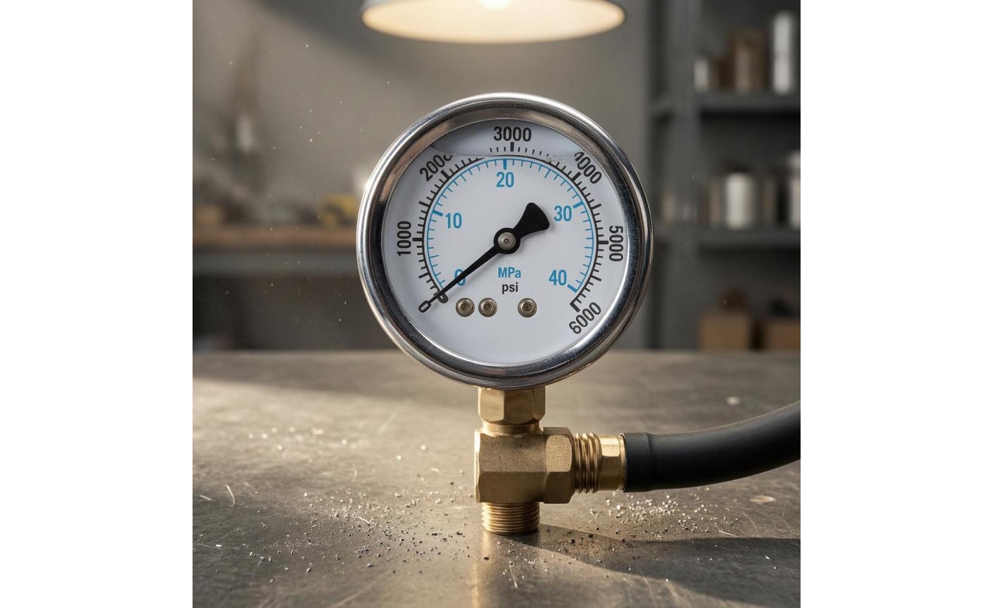 Spray Machine Pressure Gauge Dual Scale Shock-Resistant Gauge