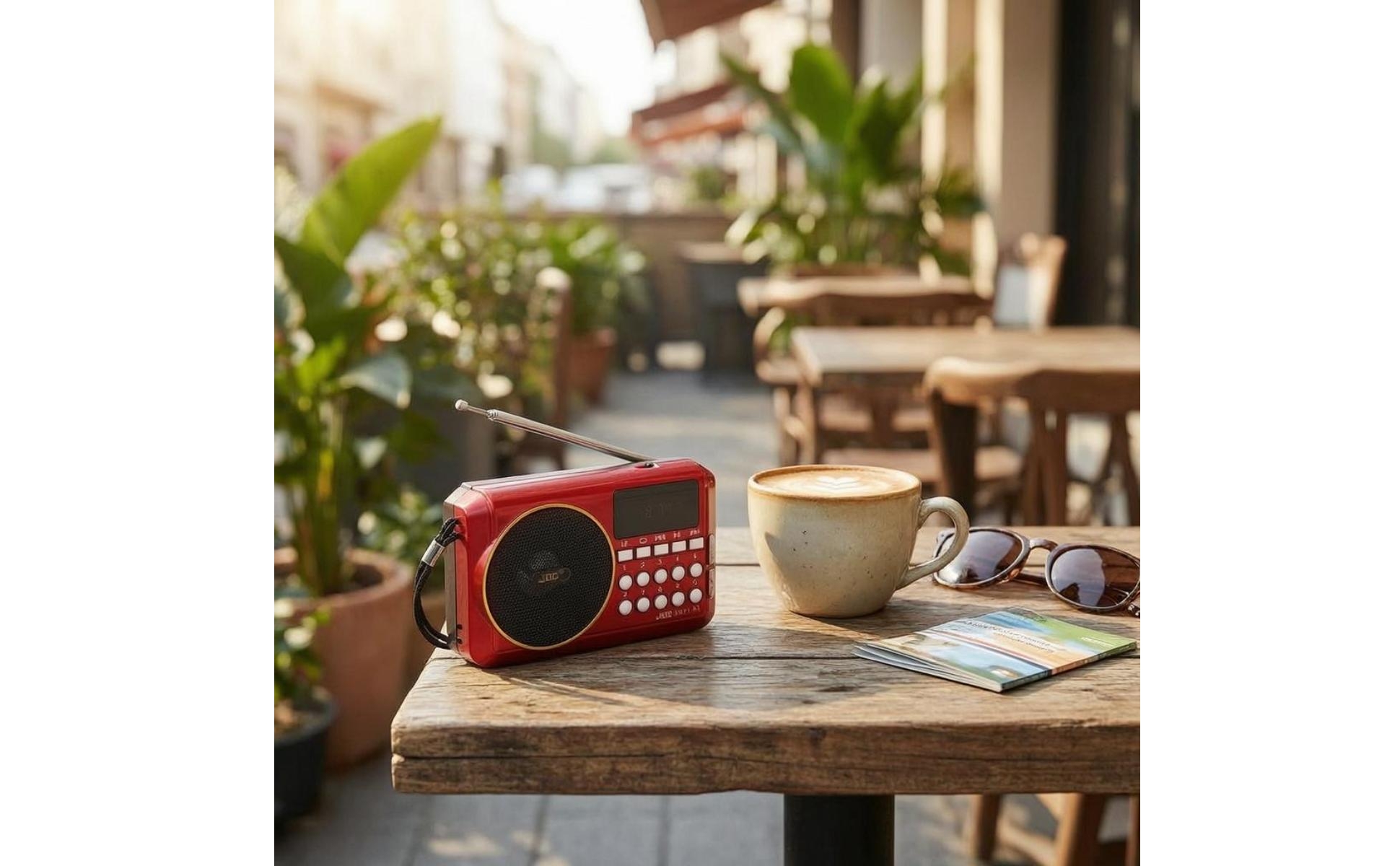 Multi-Band Bluetooth Radio Carry Strap Portable Bluetooth Radio Display Window
