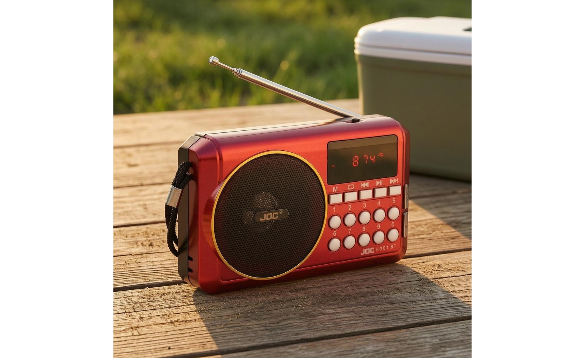 Multi-Band Bluetooth Radio Carry Strap Portable Bluetooth Radio Display Window