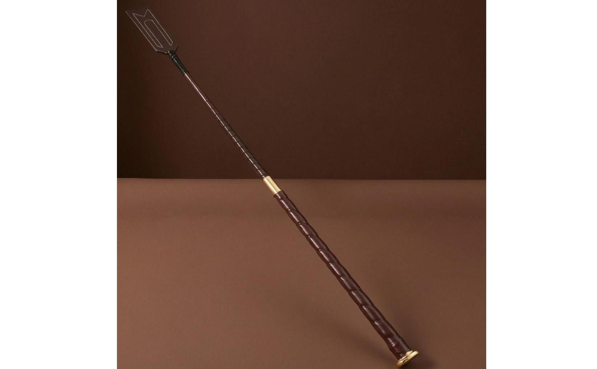 PU Riding Whip Non-Slip Handle Equestrian Whip Alloy Head for Equestrians