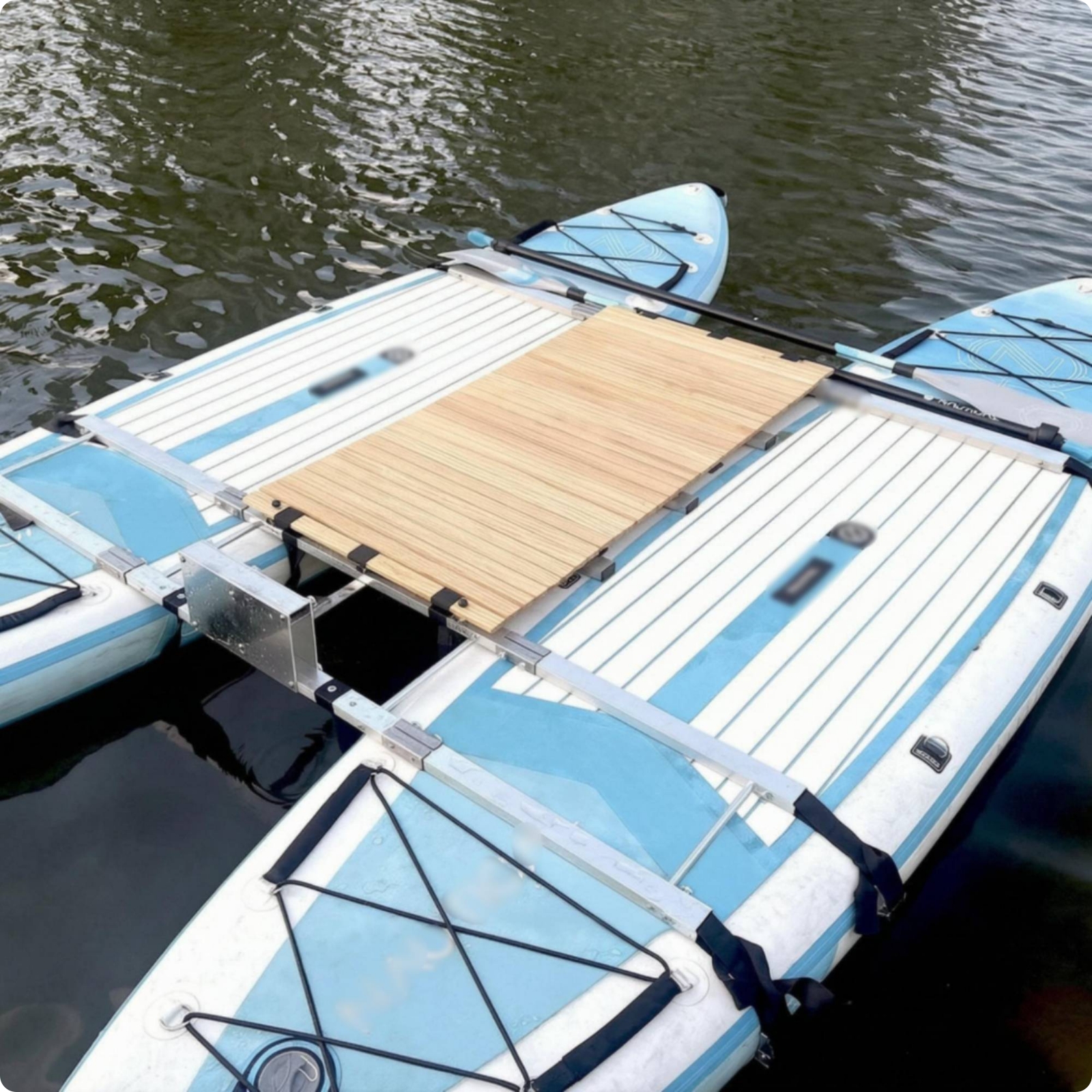 Paddleboard Splicing Frame Metal Fittings Paddleboard Joining Frame Wooden Slat