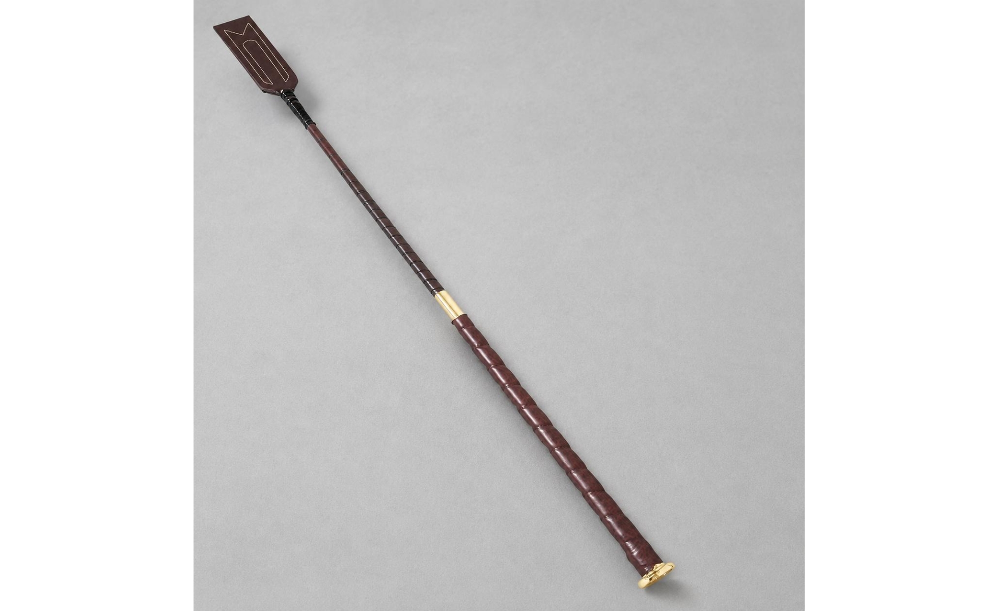 PU Riding Whip Non-Slip Handle Equestrian Whip Alloy Head for Equestrians