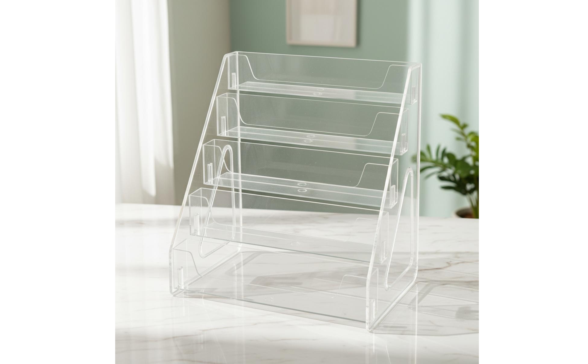 Stepped CD Display Shelf Tiered Design CD Storage Rack Large Capacity