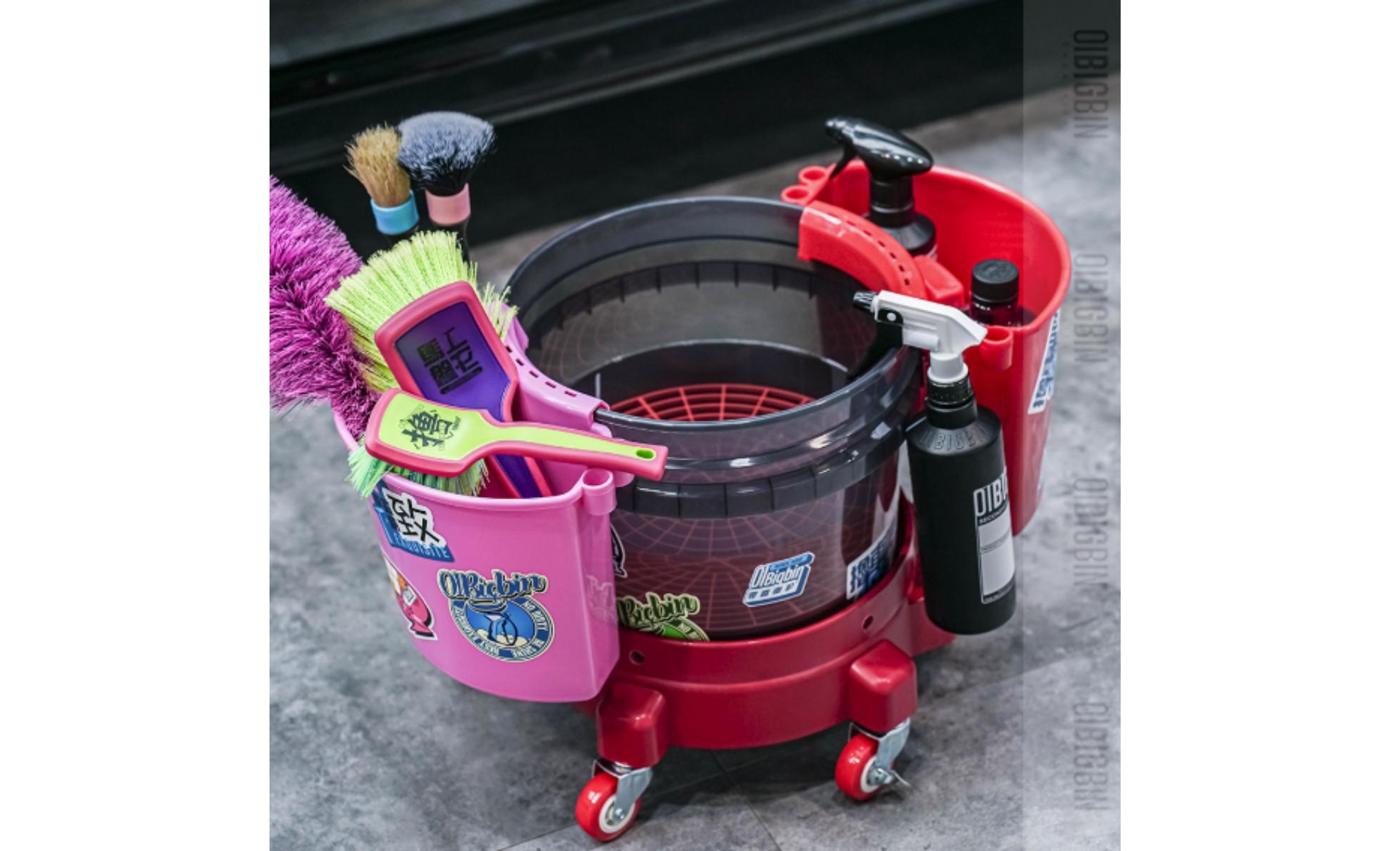 Pail Rolling Base Swivel Casters Round Pail Base Easy Mobility