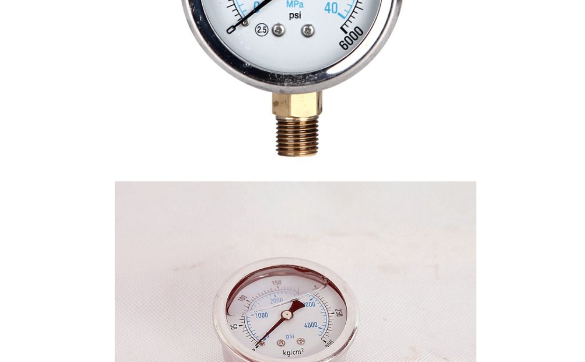 Spray Machine Pressure Gauge Dual Scale Shock-Resistant Gauge