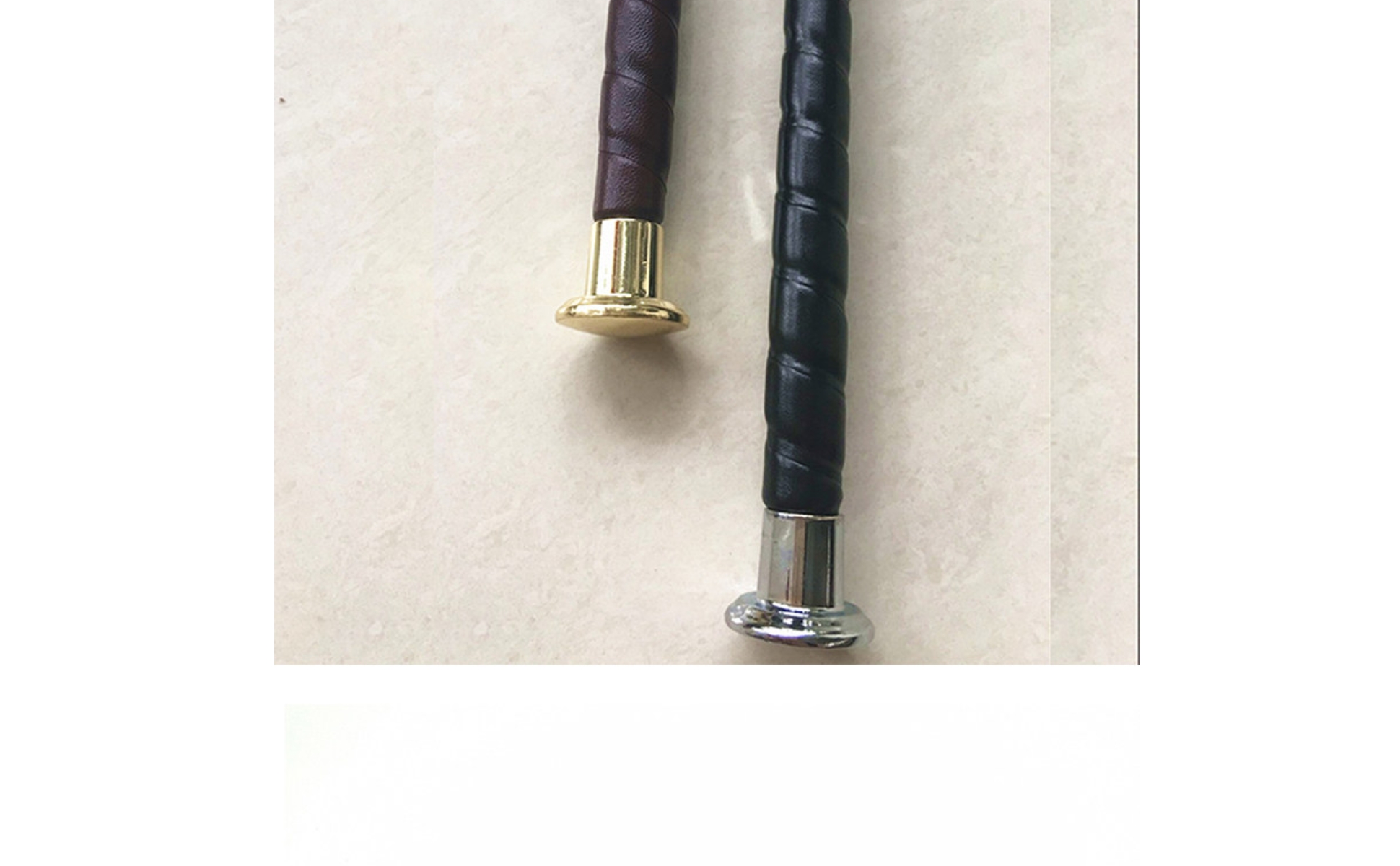PU Riding Whip Non-Slip Handle Equestrian Whip Alloy Head for Equestrians