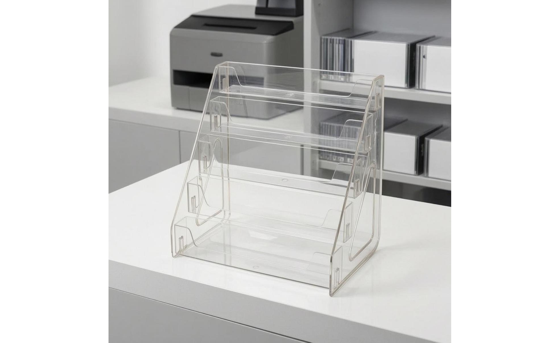 Stepped CD Display Shelf Tiered Design CD Storage Rack Large Capacity