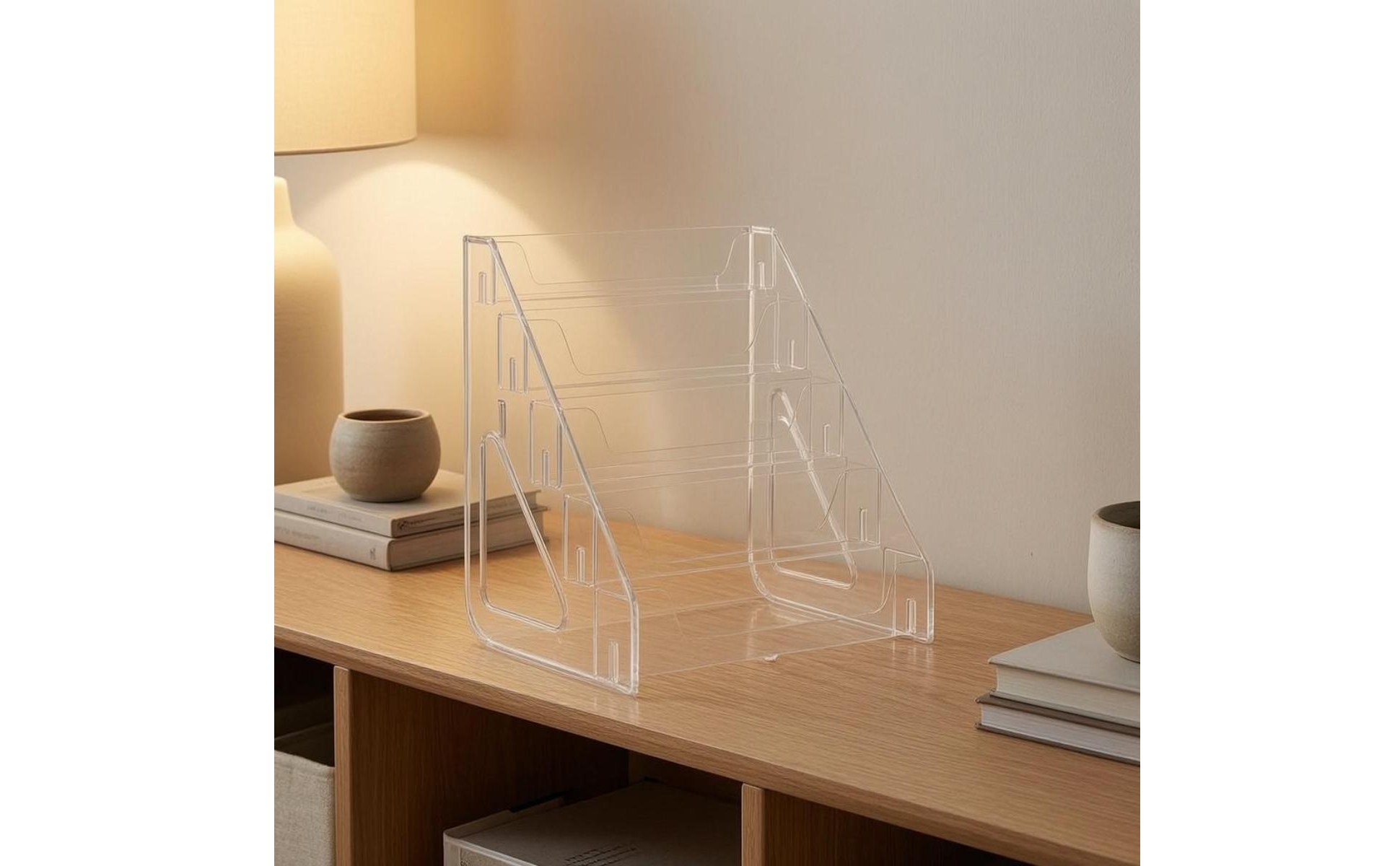 Stepped CD Display Shelf Tiered Design CD Storage Rack Large Capacity