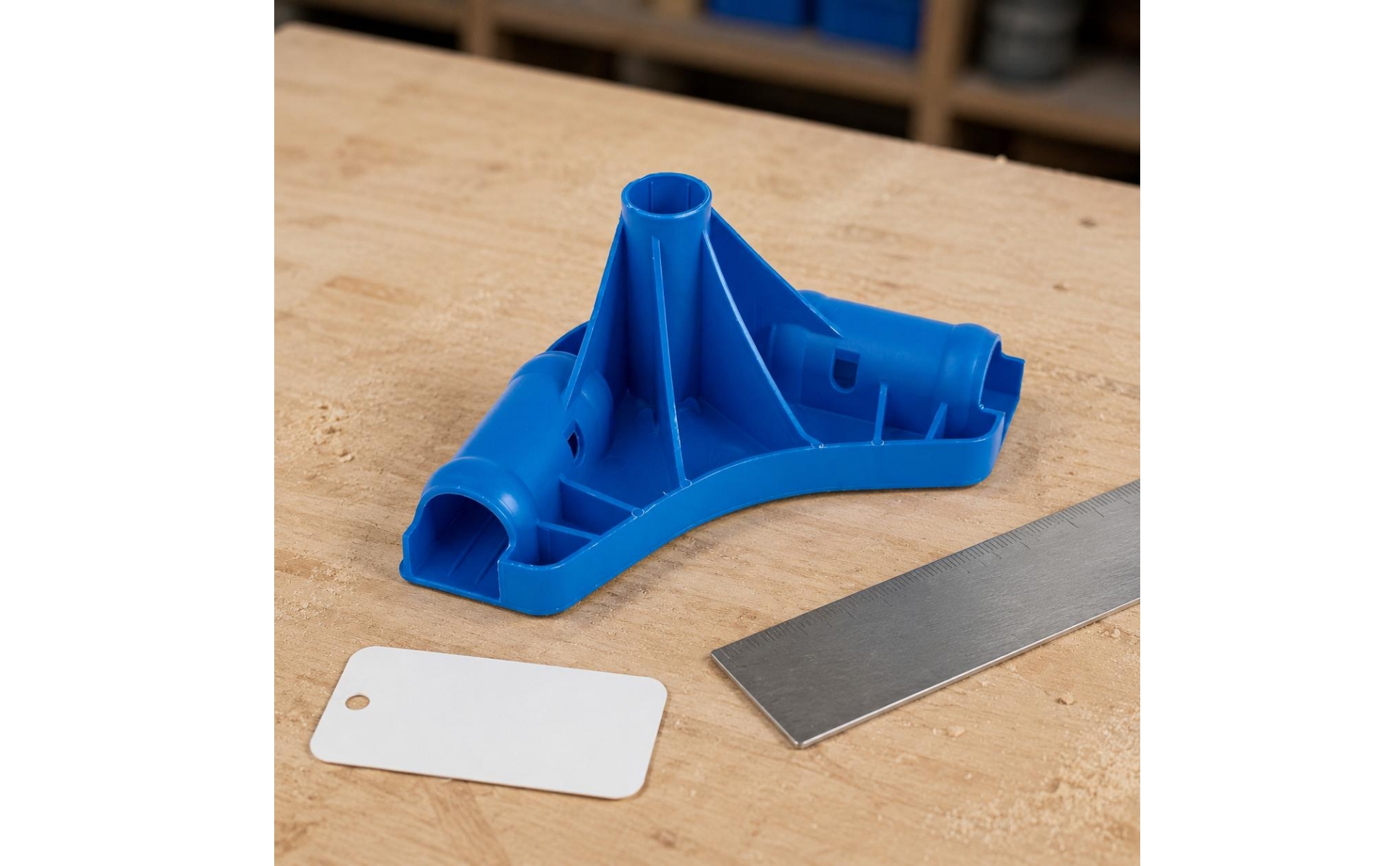 Connecteur de Cadre de Piscine Stabilité Renforcée Support Plastique Bleu Moulé