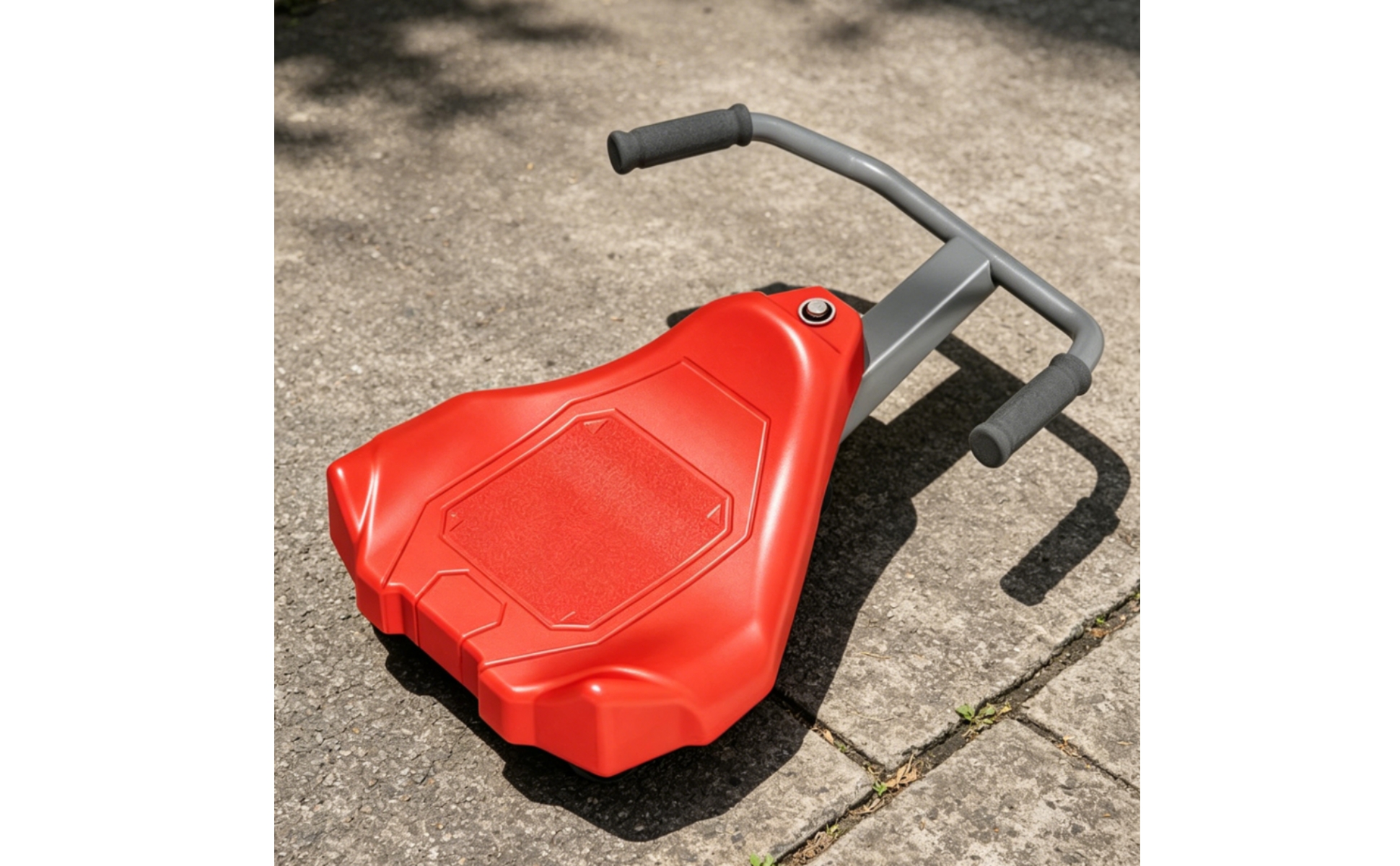 Scooter Tiré Main Forme Triangulaire Scooter Porteur Guidon Métal pour Enfants