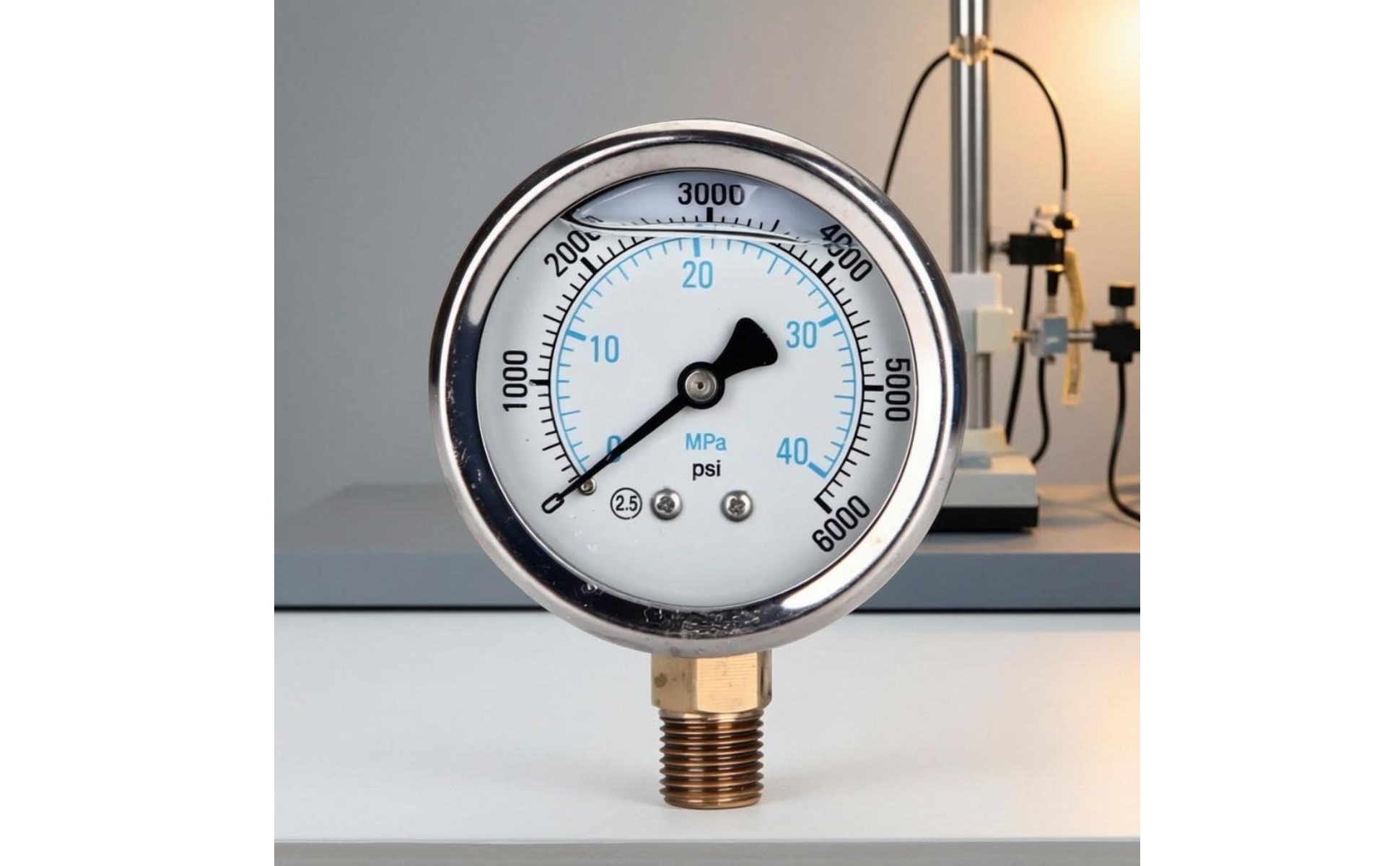 Spray Machine Pressure Gauge Dual Scale Shock-Resistant Gauge