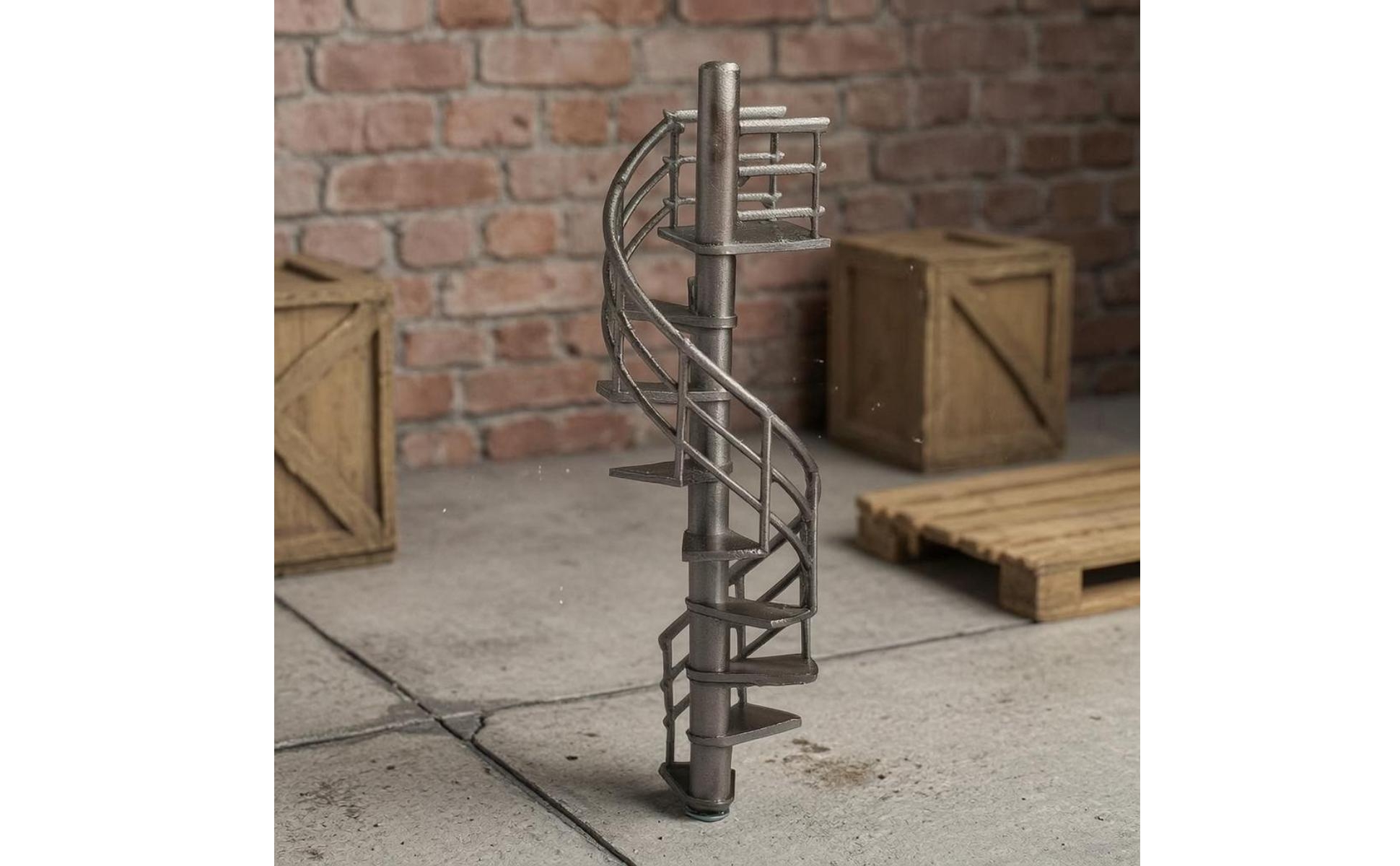 Miniature Staircase Model 1:64 Scale Resin Stairs Model Detailed
