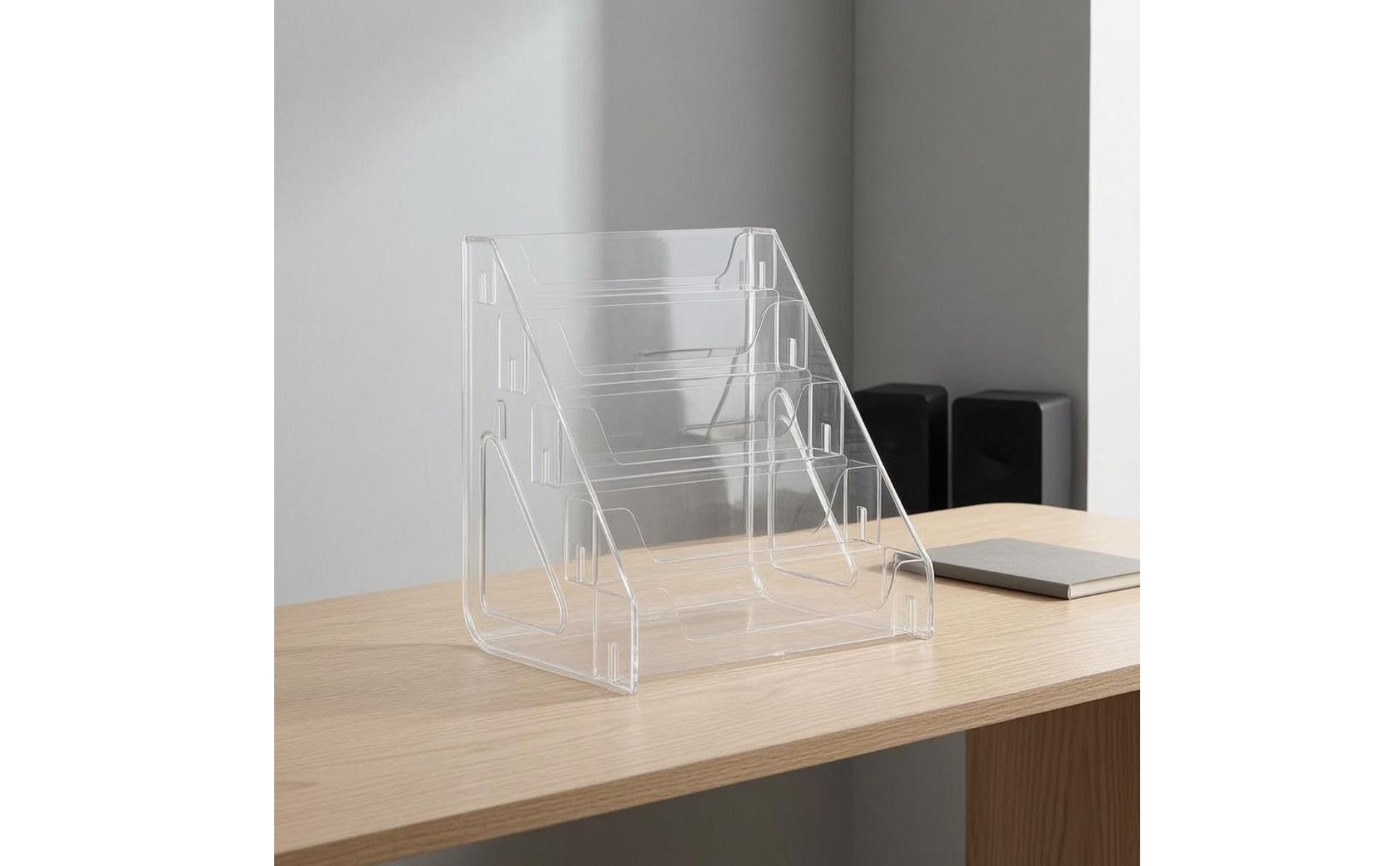 Stepped CD Display Shelf Tiered Design CD Storage Rack Large Capacity