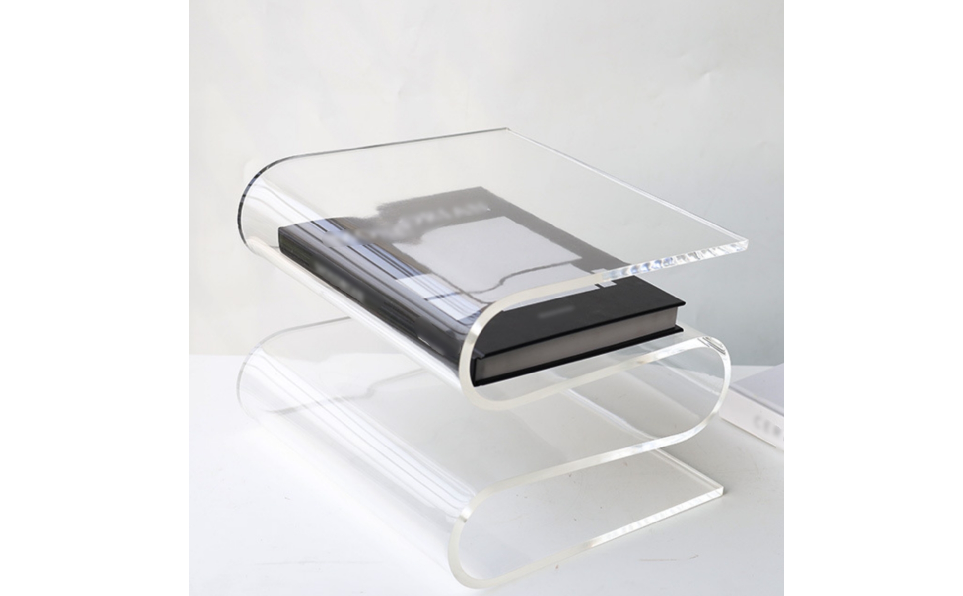 S-Shaped Bookend Minimalist Acrylic Bookend Modern