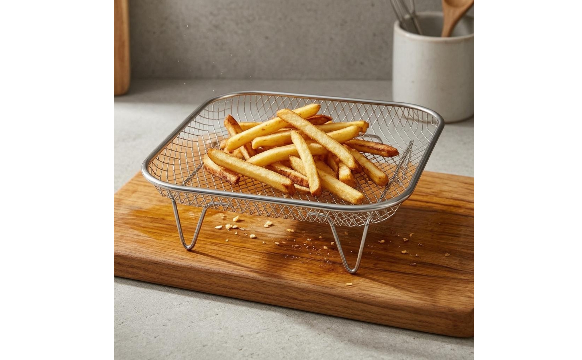 Air Fryer Basket Elevated Legs Air Fryer Rack Raised