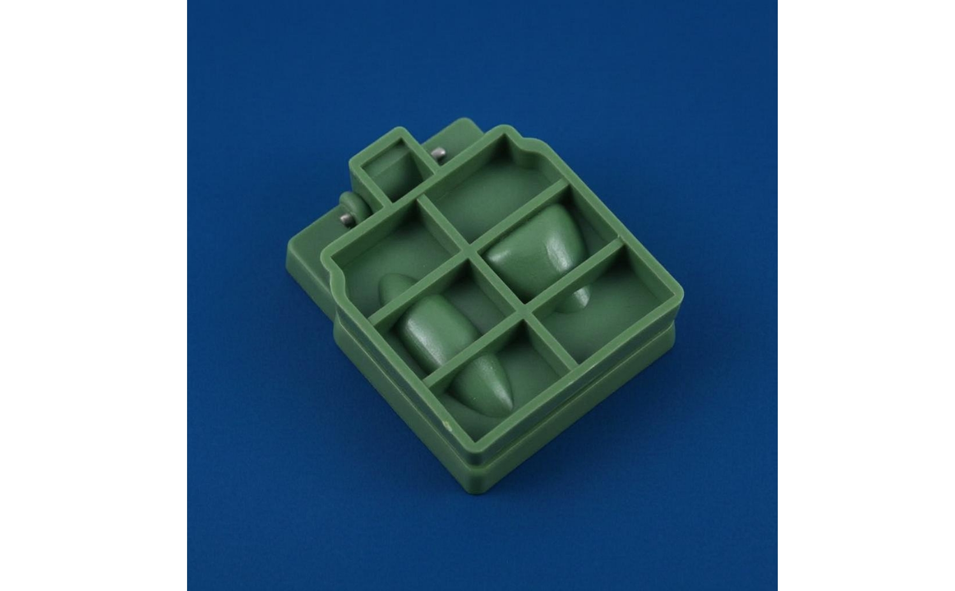 Mini Cast Green Hinged Cast Rectangular