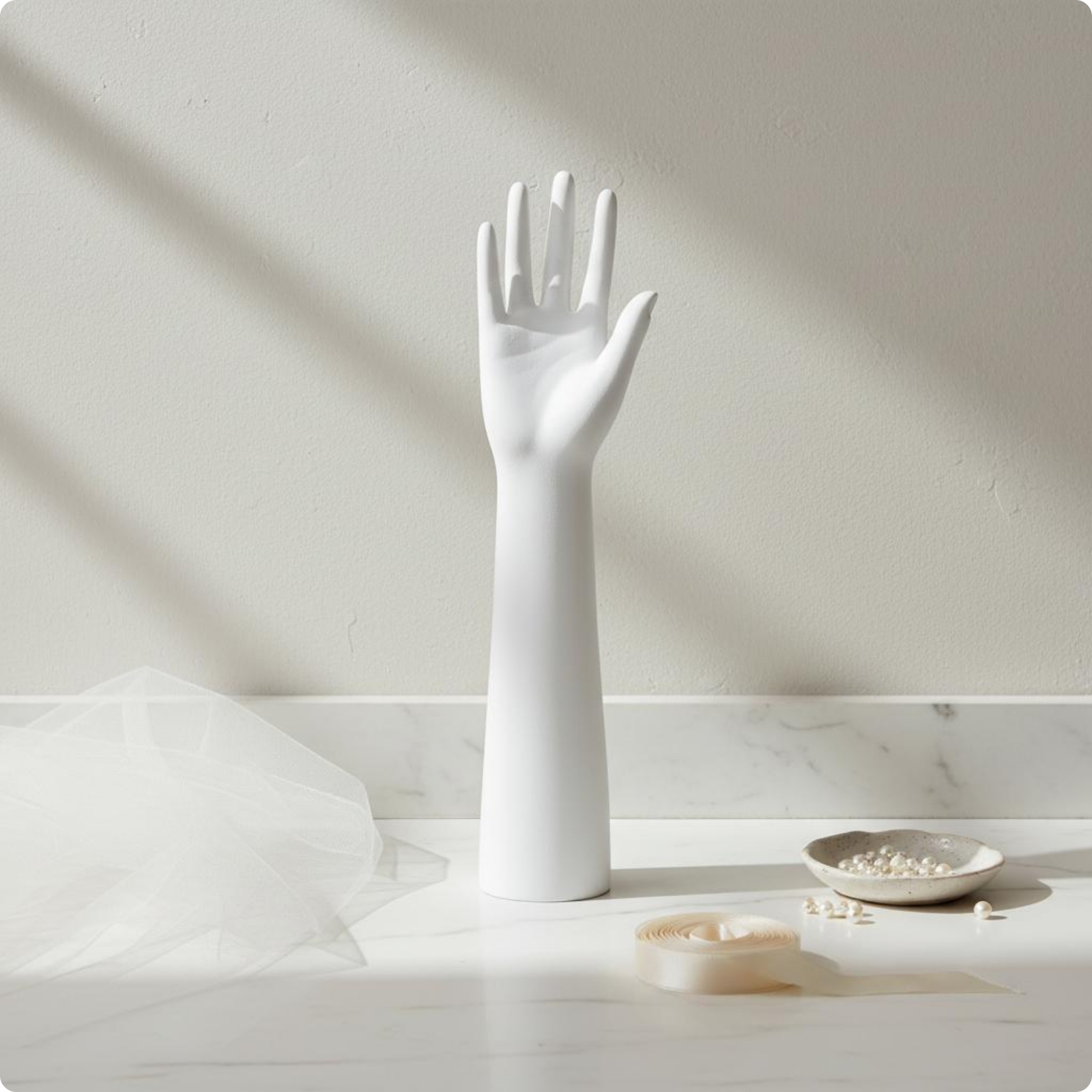 Female Hand Mannequin Sleek unclosedFinger Hand Mannequin Narrow Cylindrical