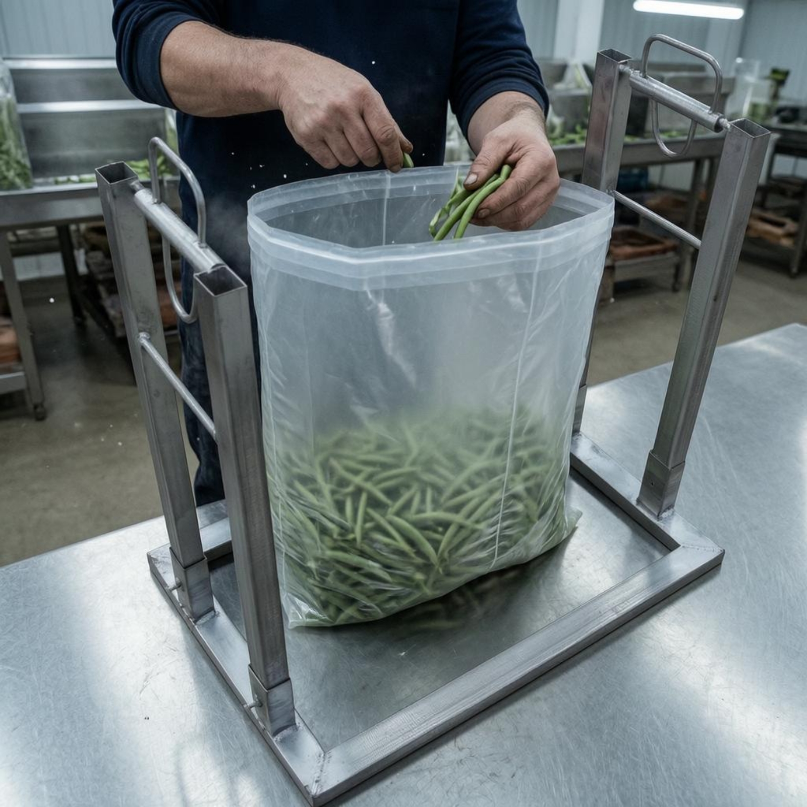Bohnensackgestell Geschweißt Gemüse-Packrahmen Vierbein-Gestell - Produktbild 1