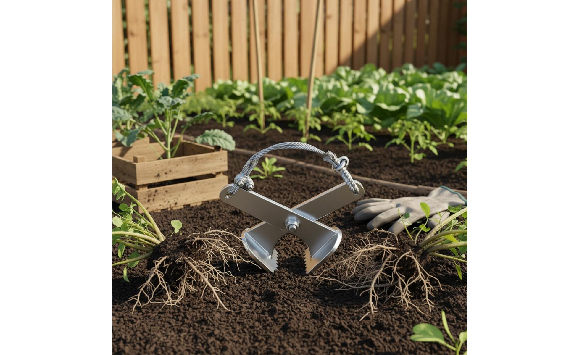 Unkrautziehzange Gezahnt Wurzelgreifzange Metalllegierung für Garten