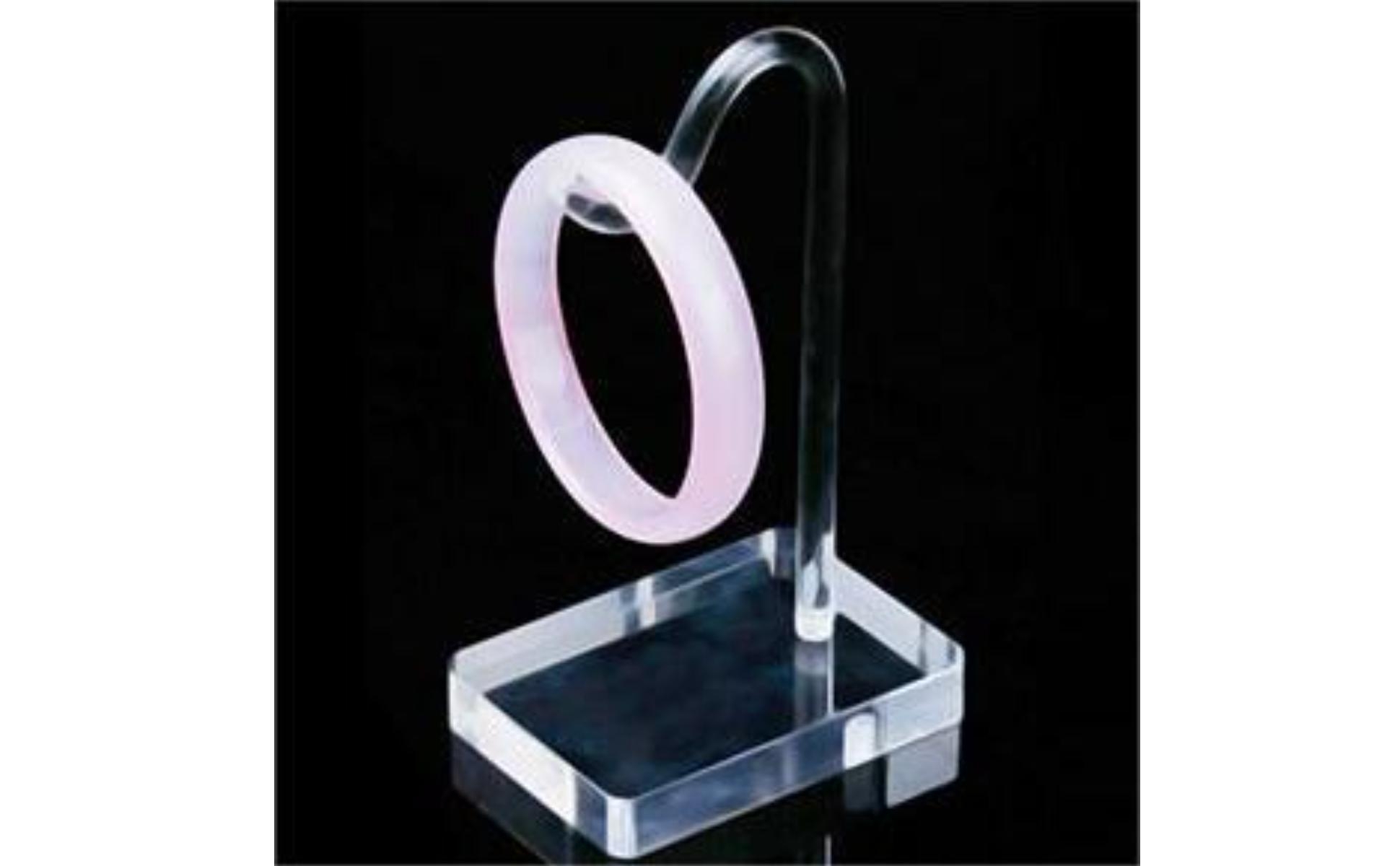 Curved Hook Necklace Display Rack Transparent Acrylic Bracelet Display Stand