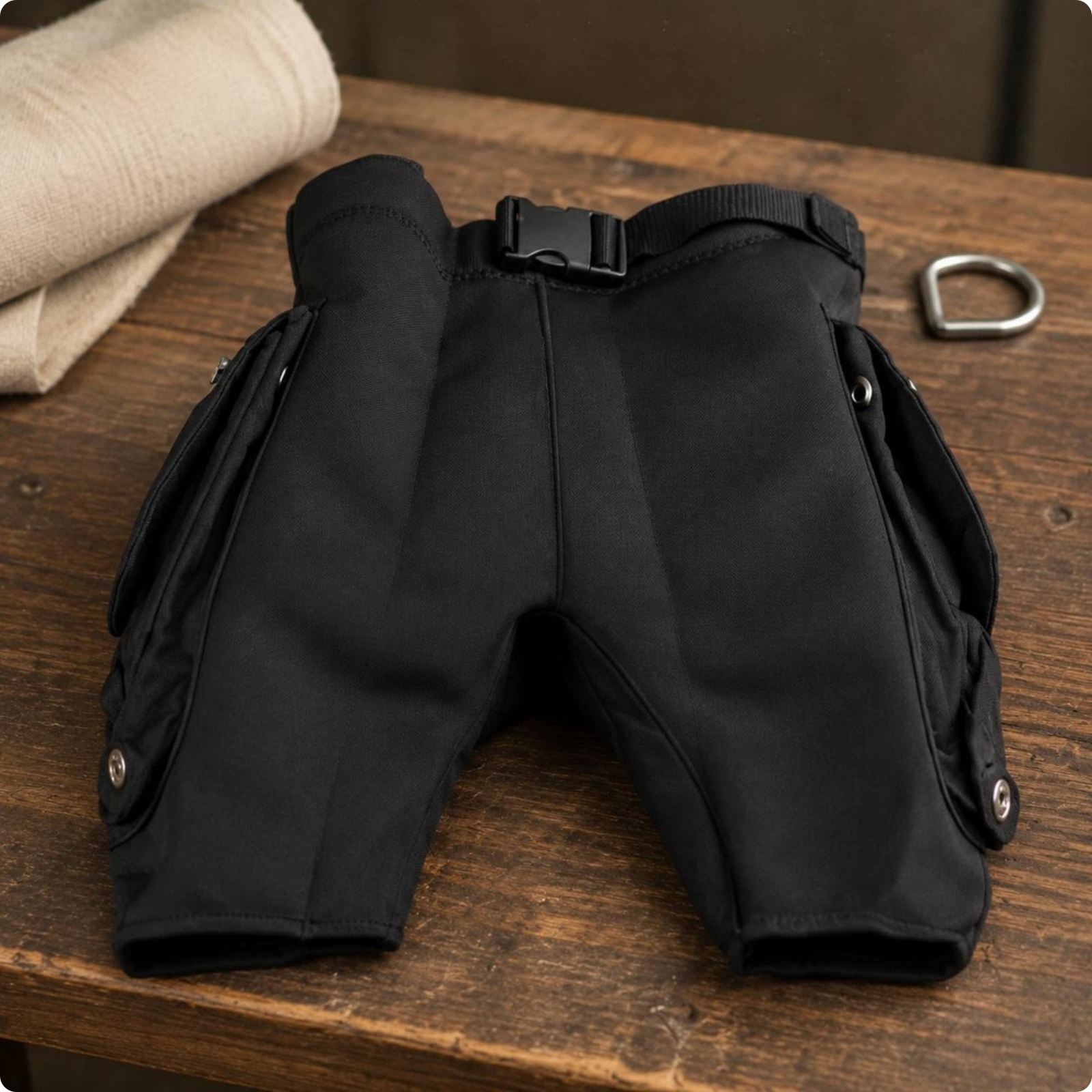 Spearfishing Storage Shorts Stretch Storage Dive Shorts Hook-and-Loop