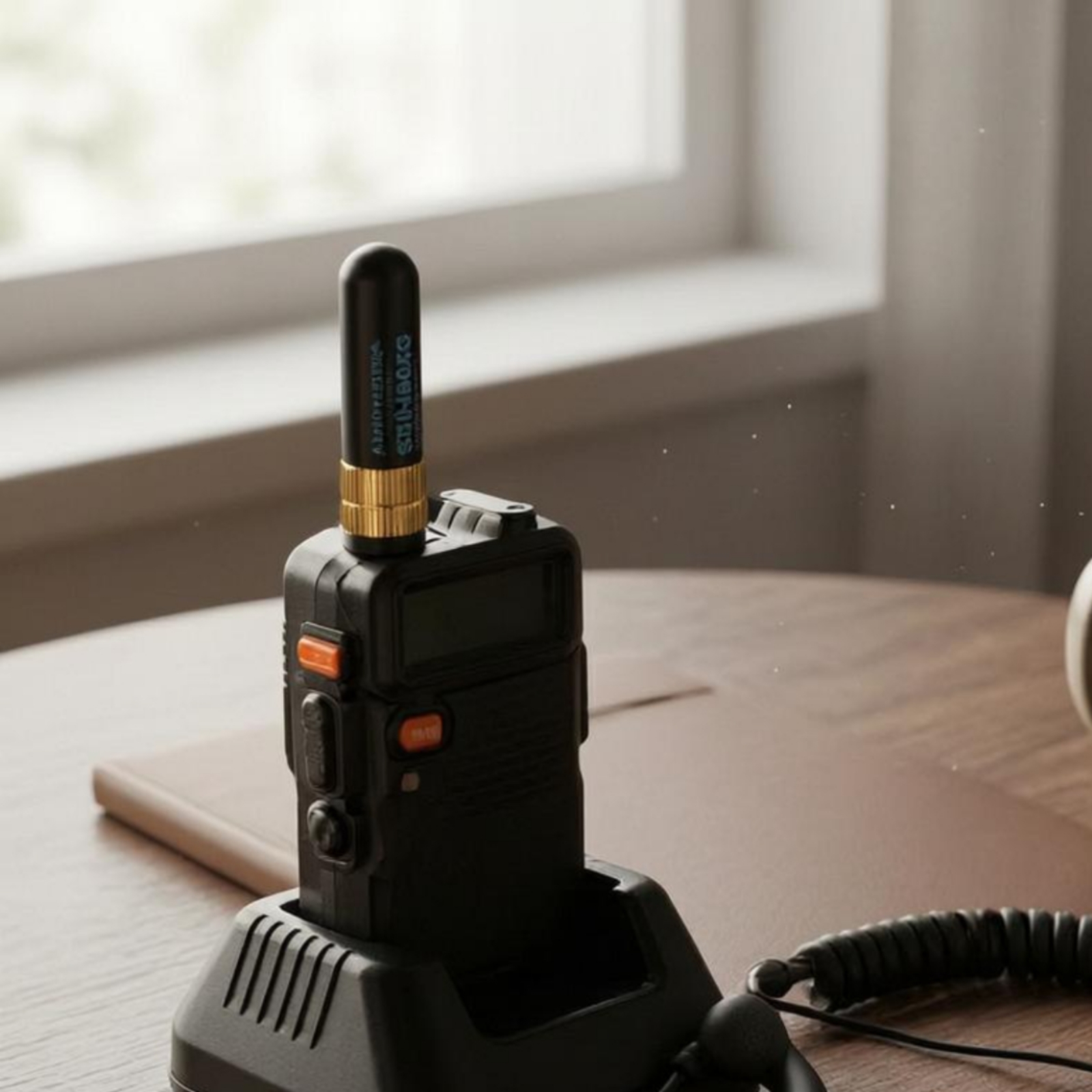 Handfunkgerät-Funkaufnehmer kompakt Handfunkantenne schwarz - Produktbild 5