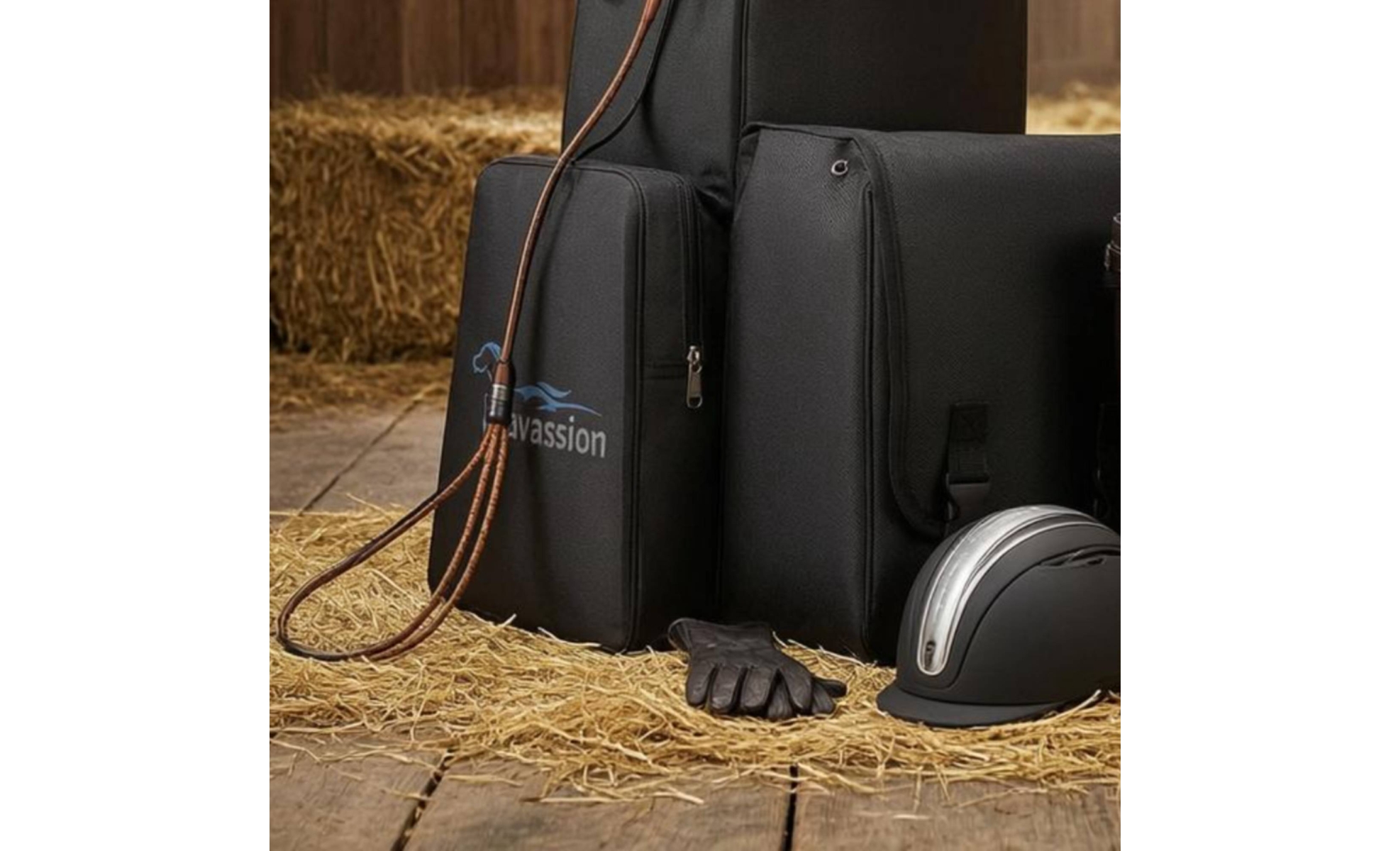 Equestrian Bag Structured Riding Gear Bag Rectangular for Equestrians, Riders