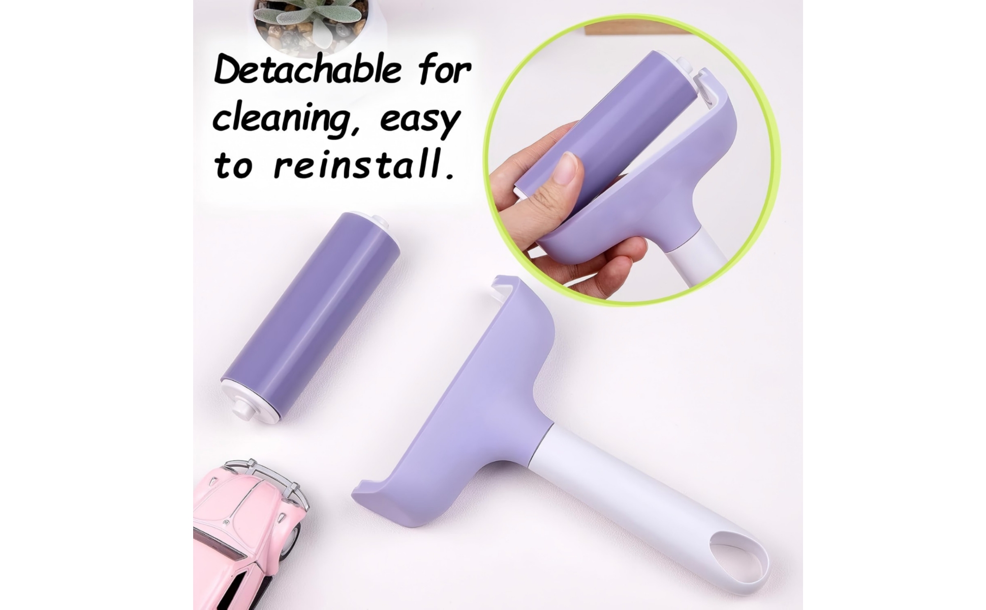 Embossing Roller Kit White Handle Needle Pen Glitter-Textured for Printing Work