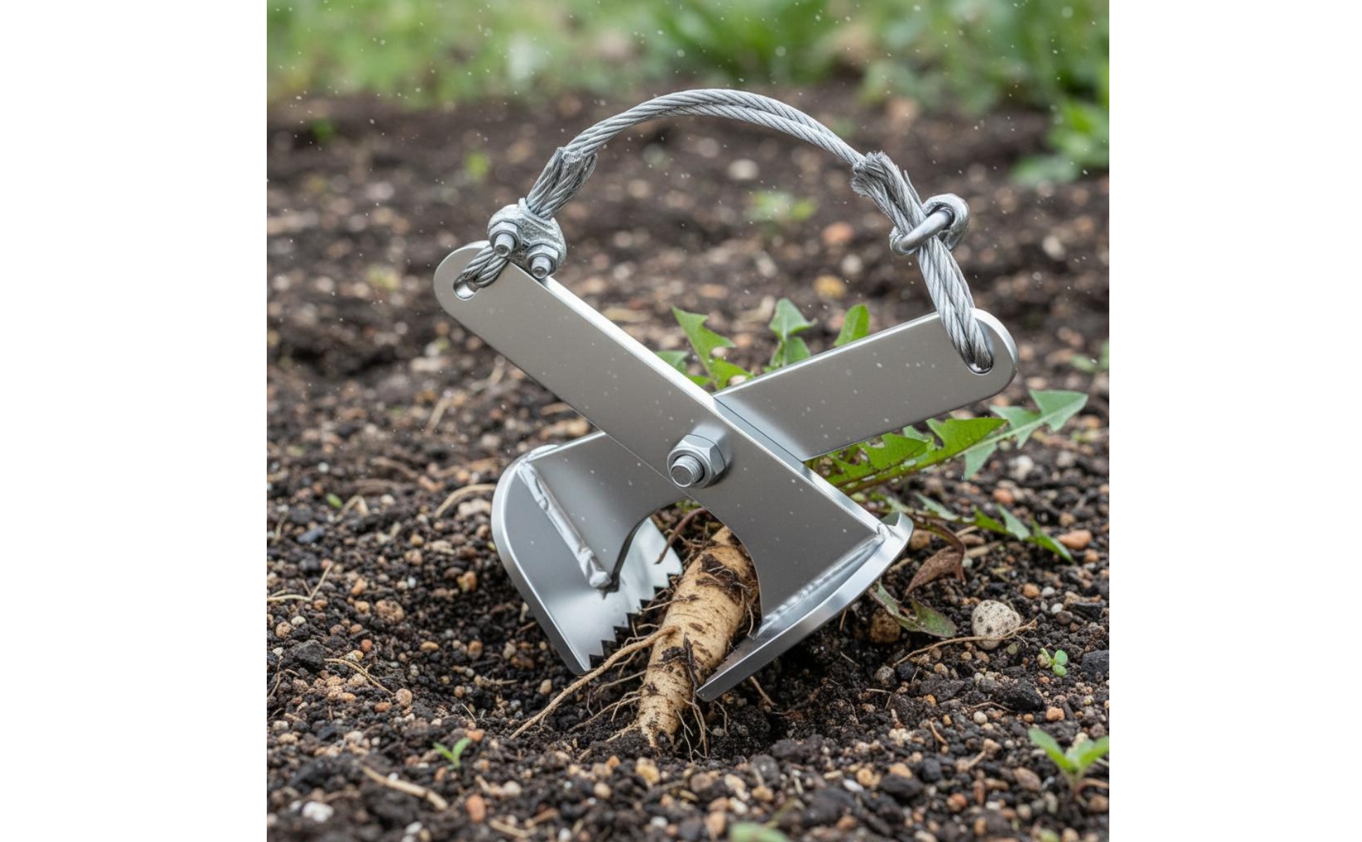 Unkrautziehzange Gezahnt Wurzelgreifzange Metalllegierung für Garten