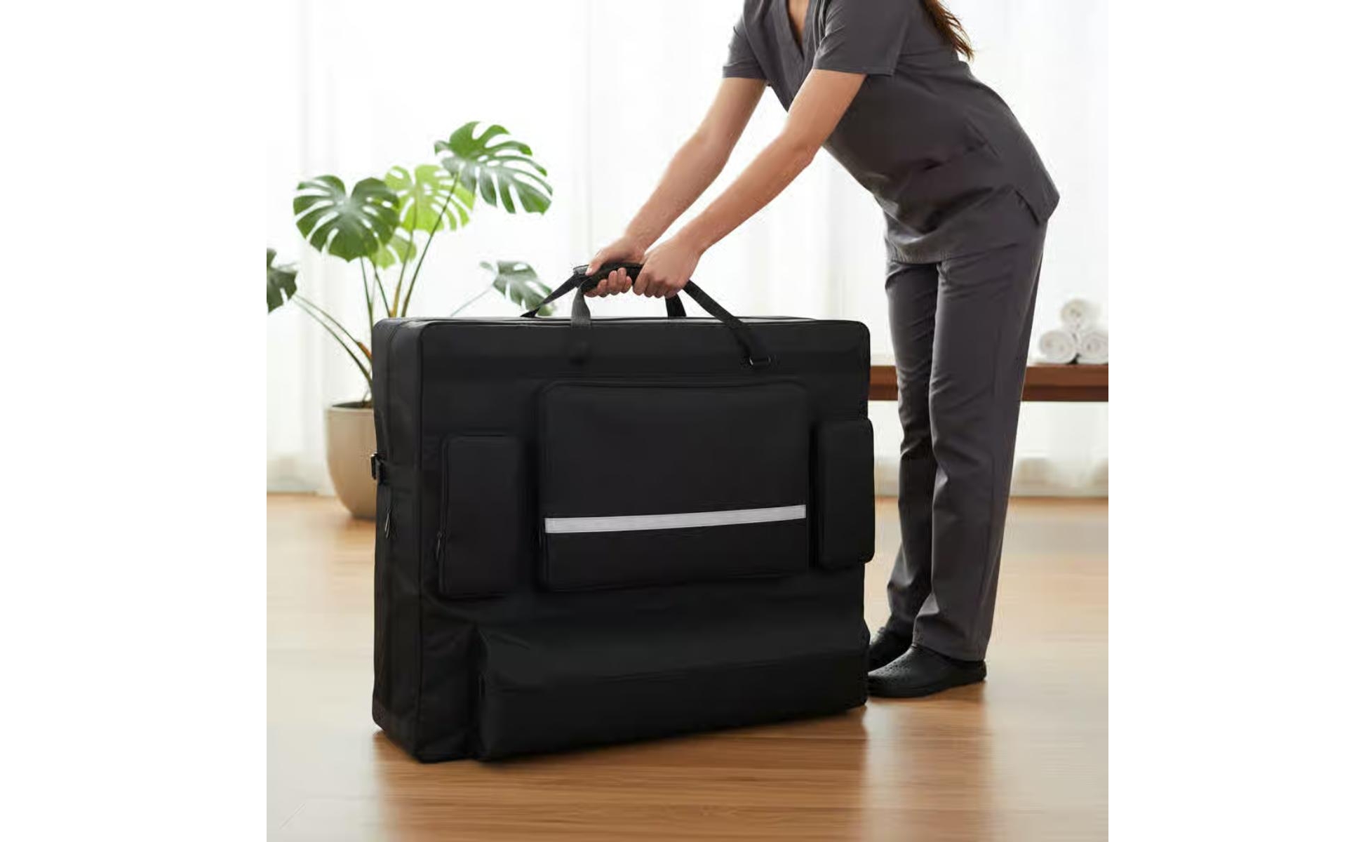 Massage Table Carrying Bag Black Folding Massage Table Bag Zippered