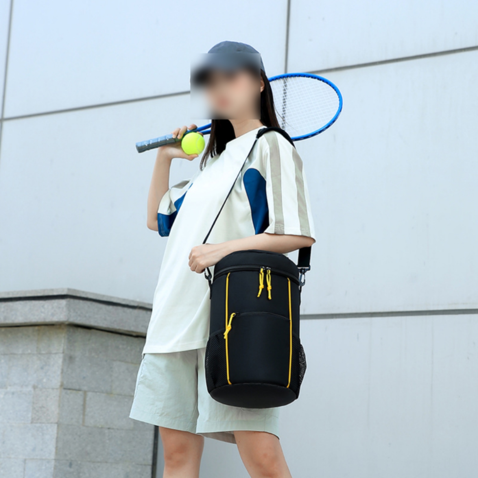 Zylindrische Sporttasche Oxfordstoff Eimerform-Tasche 600D PVC - Produktbild 6