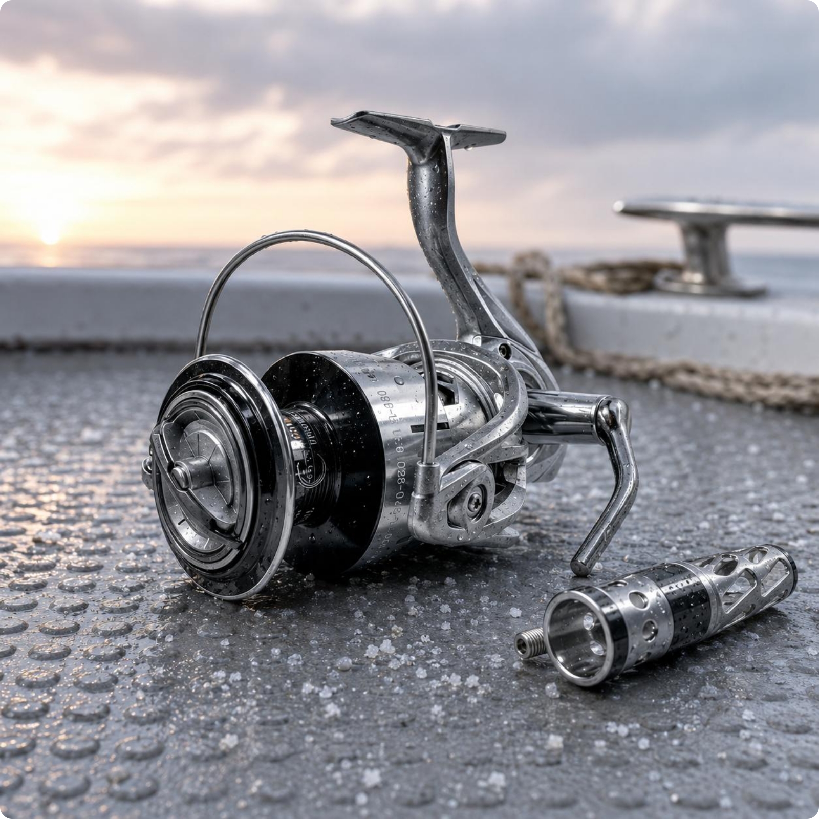 Metal Fishing Reel Perforated Knob Outdoor Tackle Small Frame
