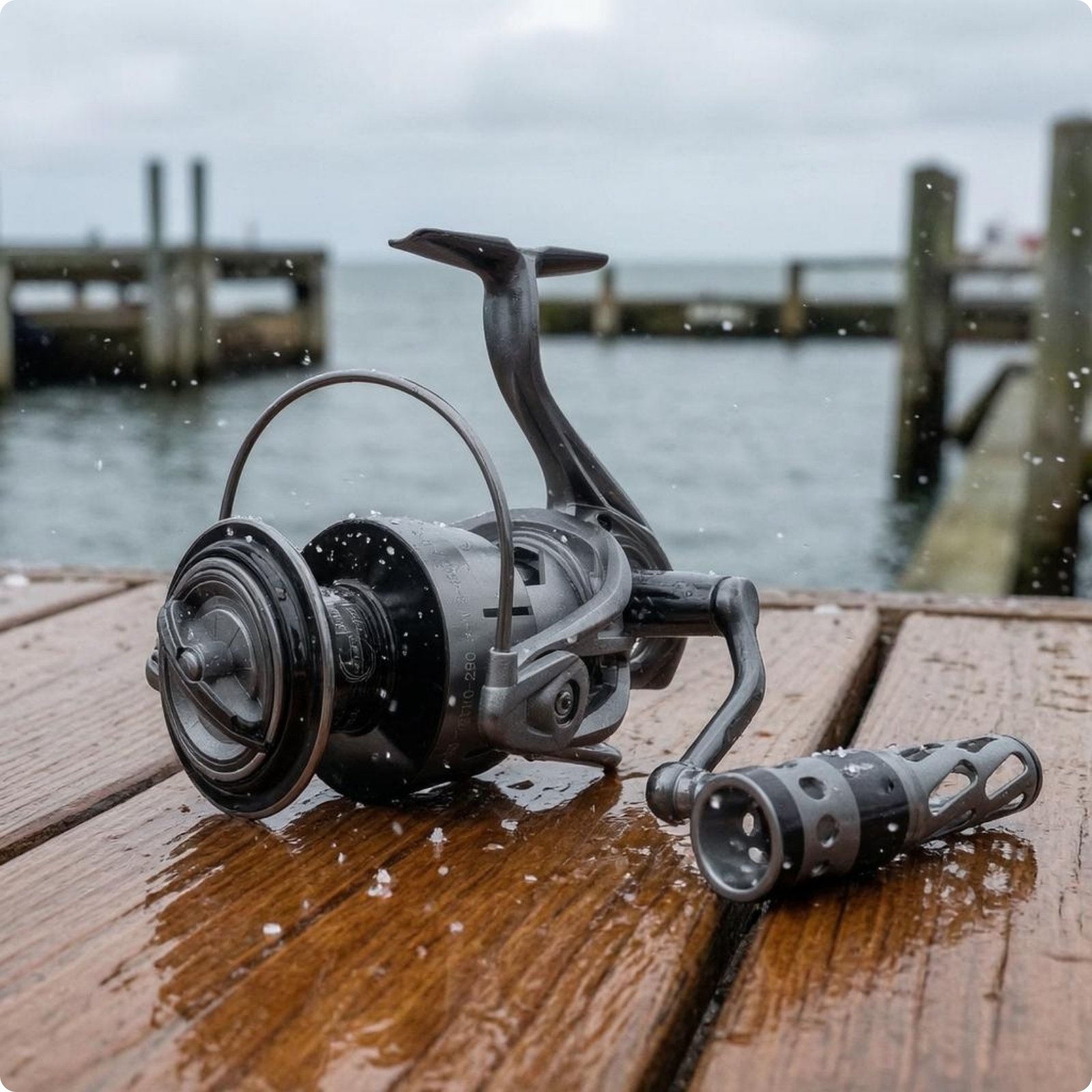 Metal Fishing Reel Perforated Knob Front Drag Reel Reflective Surface