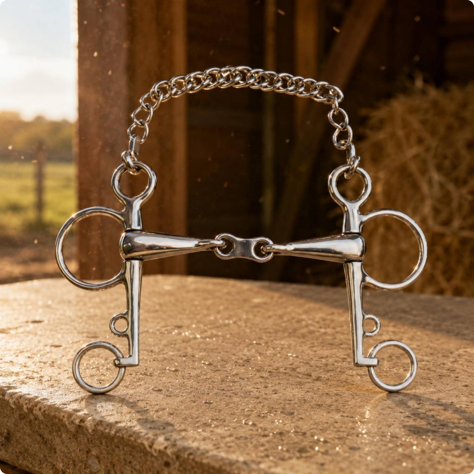 French Link Long Shanks Kimberwick Loop Attachments