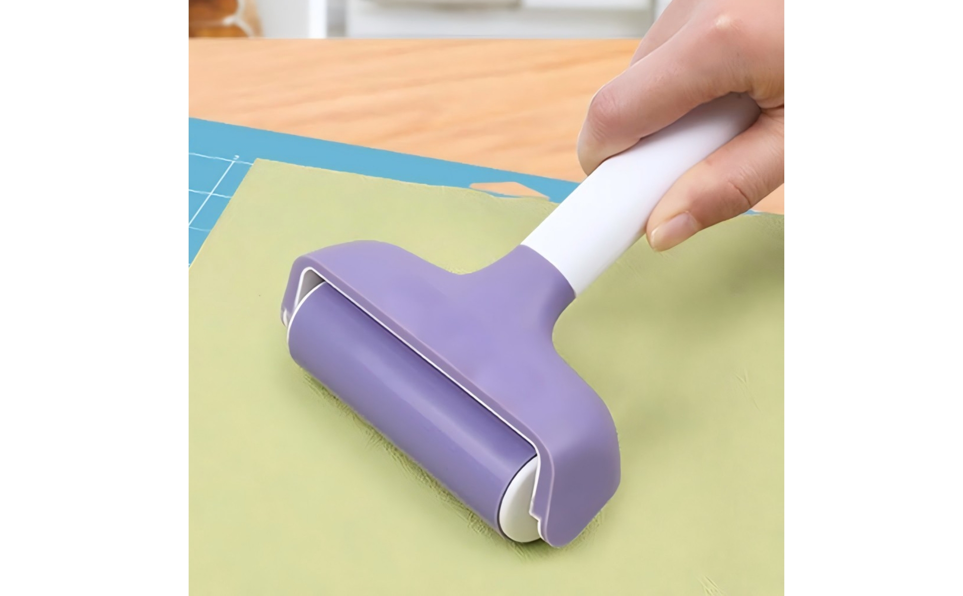 Embossing Roller Kit White Handle Needle Pen Glitter-Textured for Printing Work