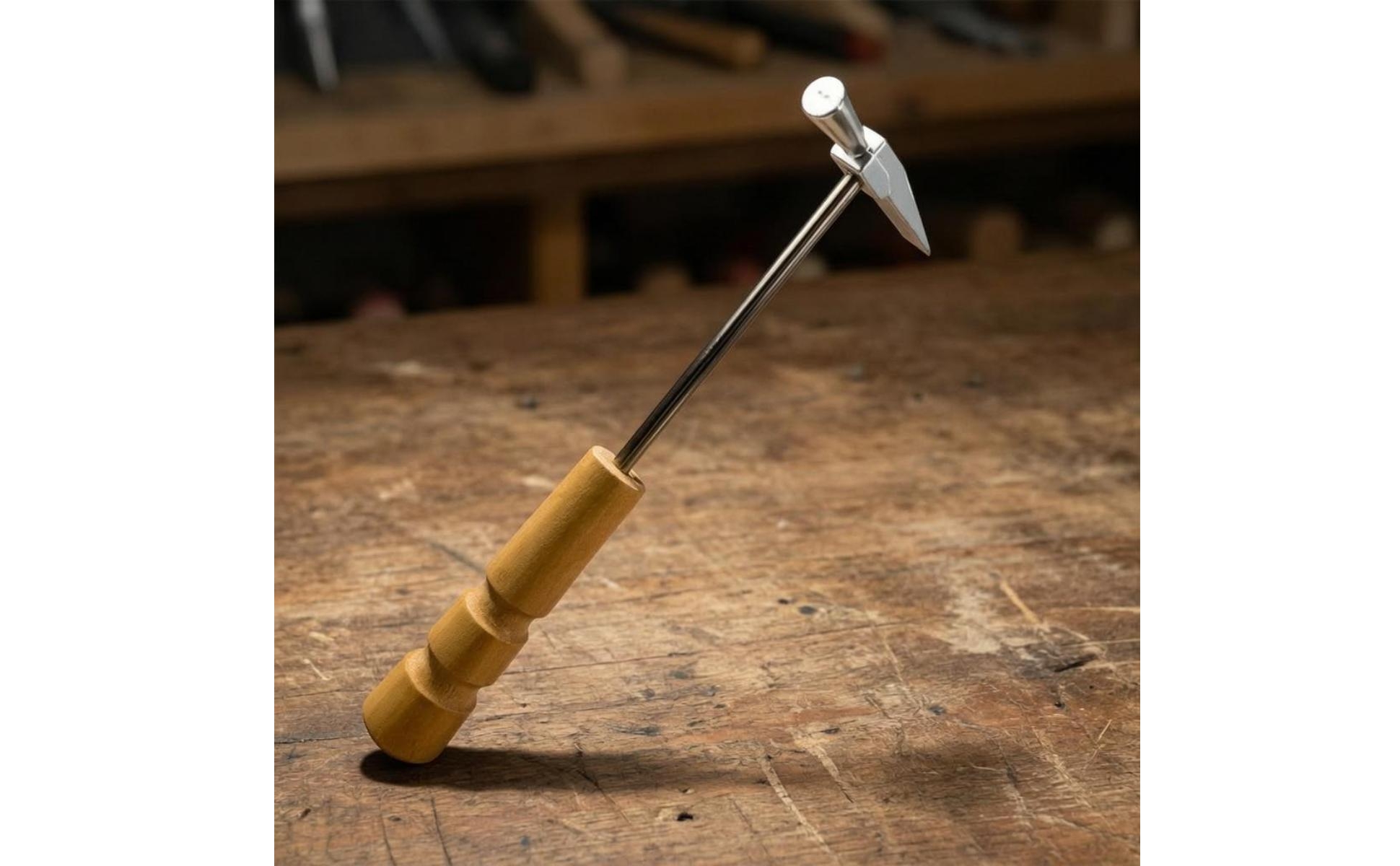 Kalimba Tuning Hammer Ridged Grip Thumb Piano Tuning Hammer Wooden Handle