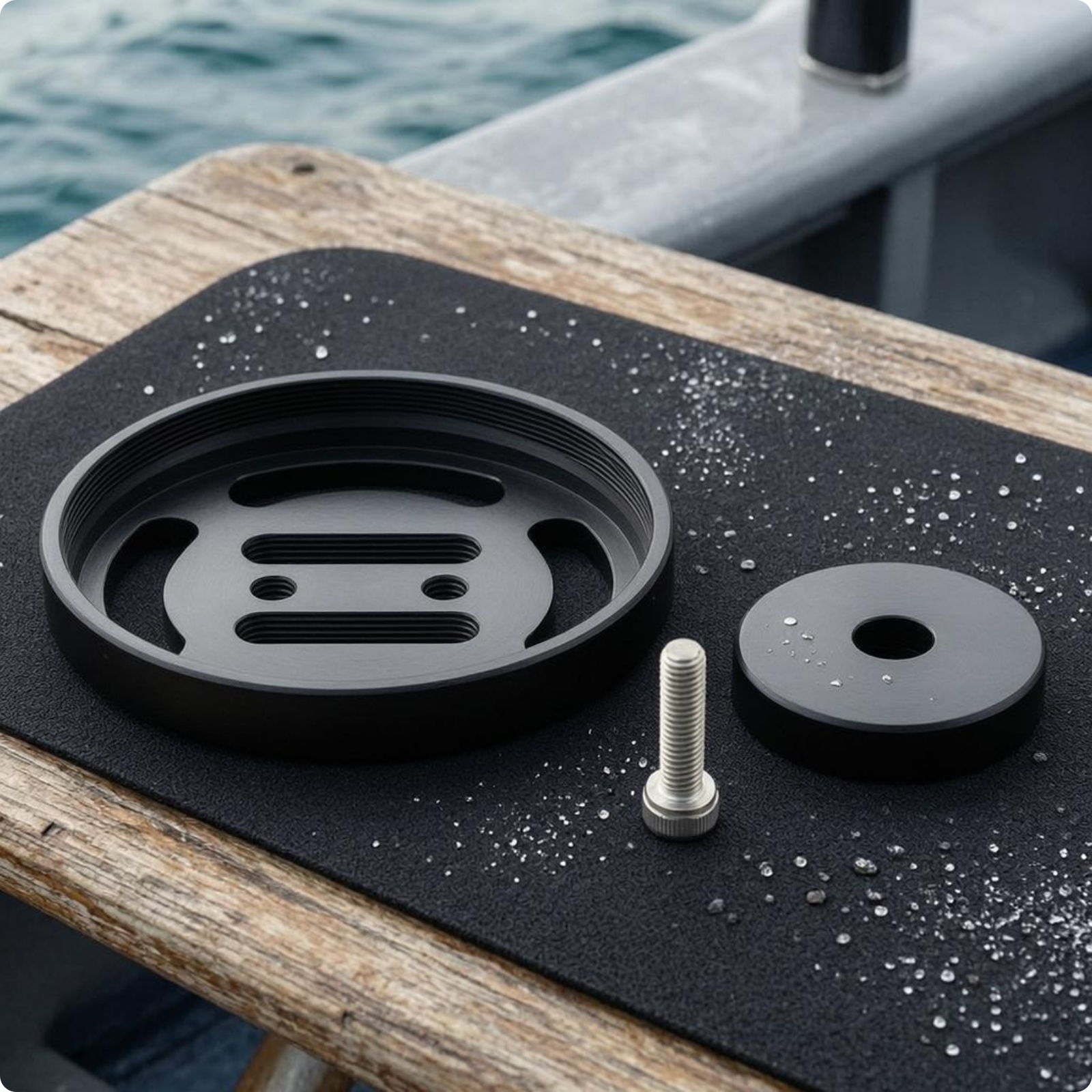 Underwater Camera Lens Holder Metal Threaded Mounting Base Slotted