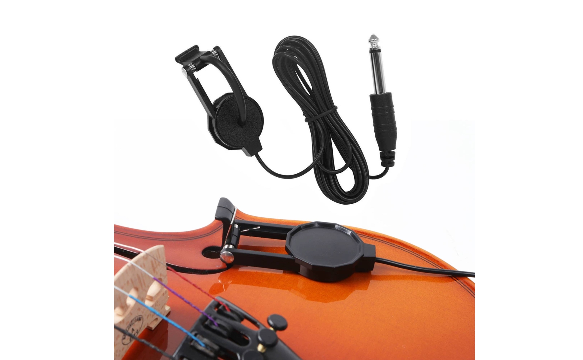 Clamp-on Violin Audio Pickup Non-Marking Violin Pickup Audio Pickup Clamp-And