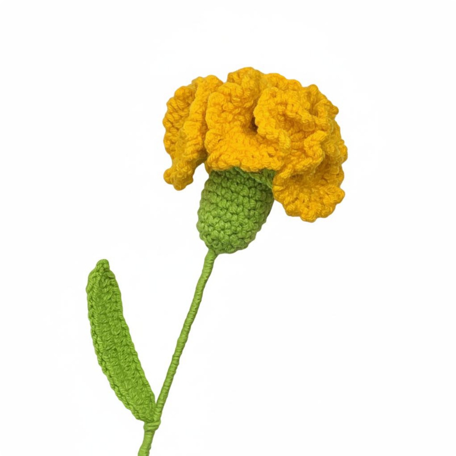 Gehäkelte Nelke handgemacht handgemachte Stoffblume dauerhaft haltbar für