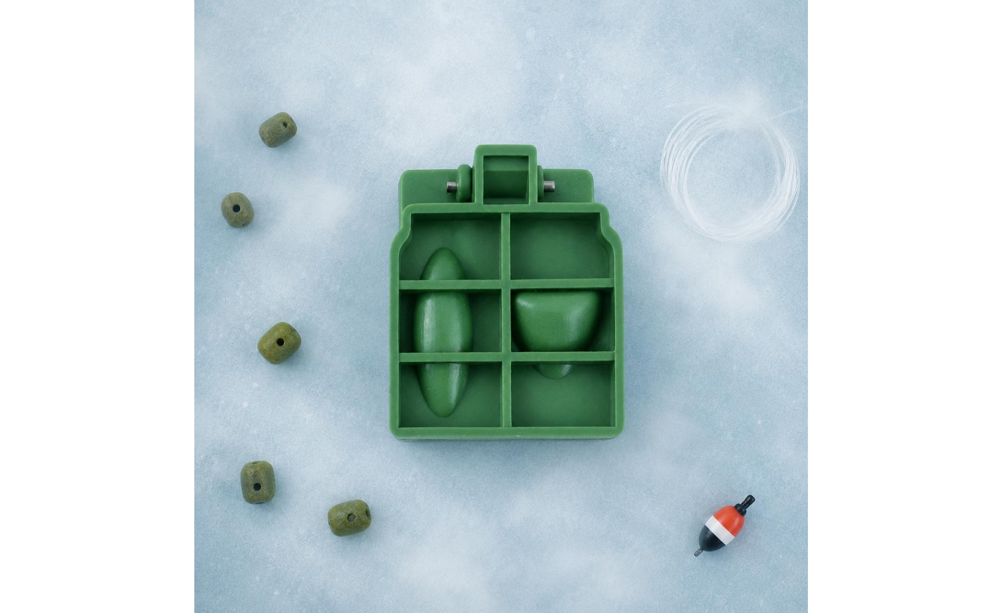 Mini Cast Green Hinged Cast Rectangular