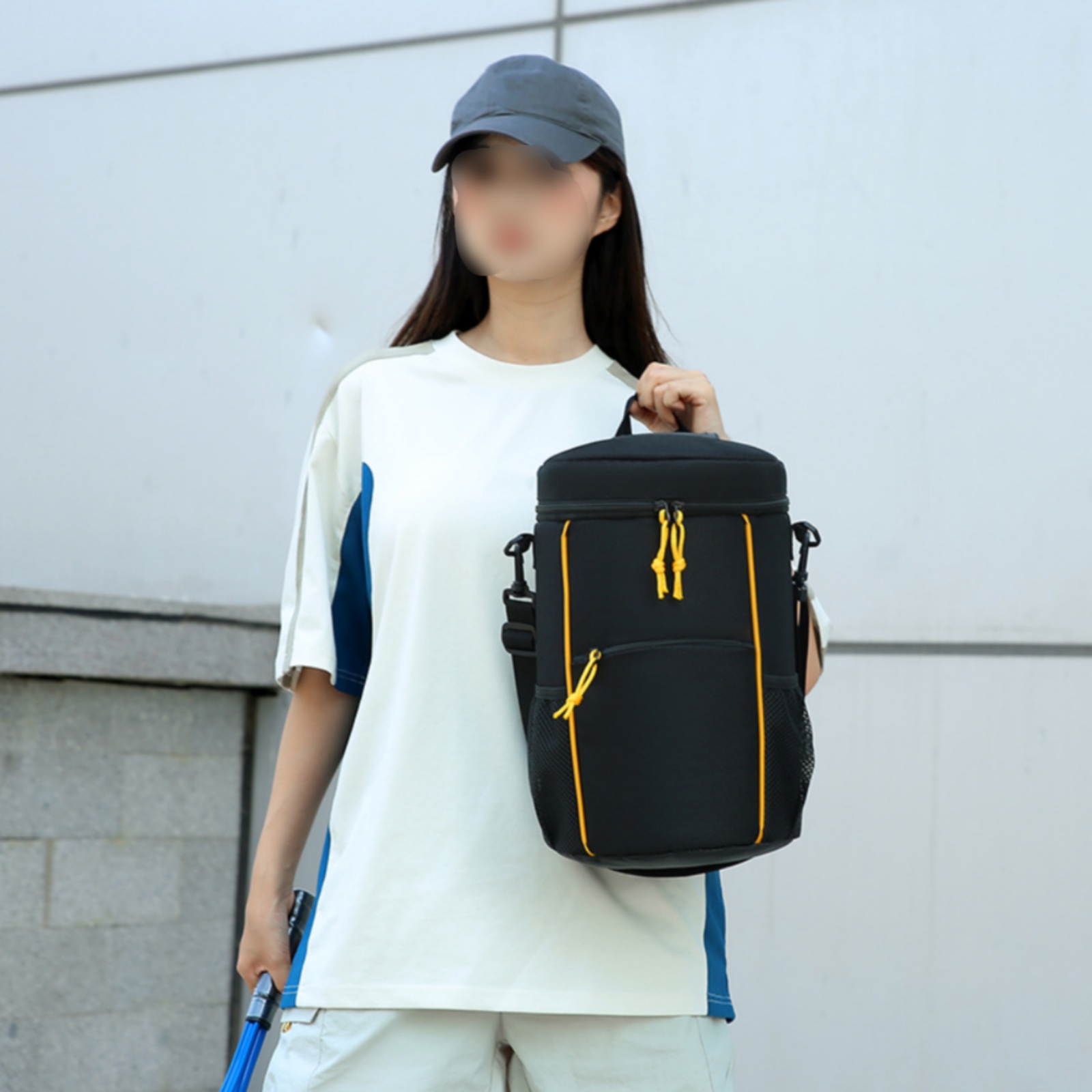 Zylindrische Sporttasche Oxfordstoff Eimerform-Tasche 600D PVC - Produktbild 3