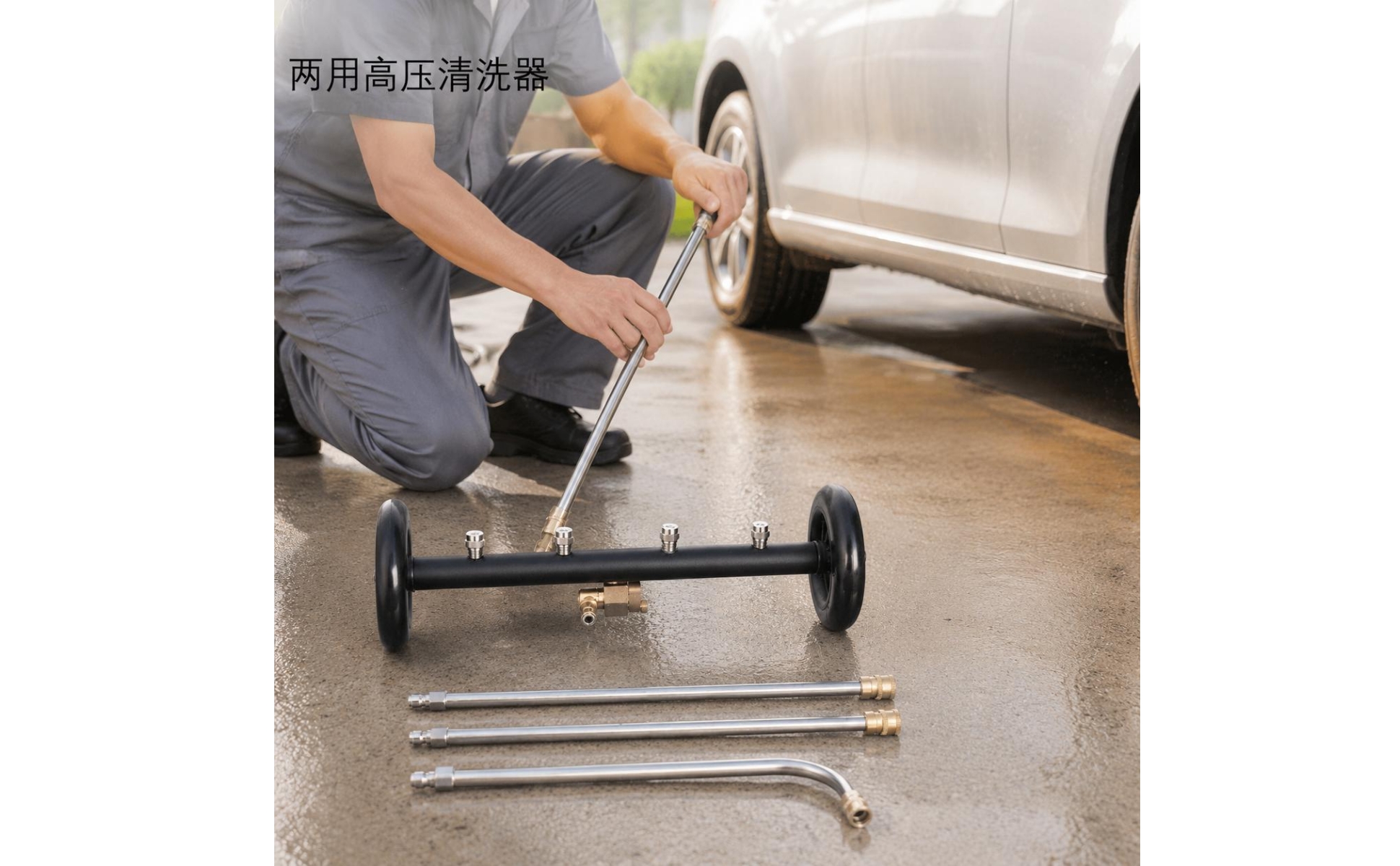 Car Chassis Washer 4000 Psi Undercarriage Cleaner 16 Inch for Driveway, Garage