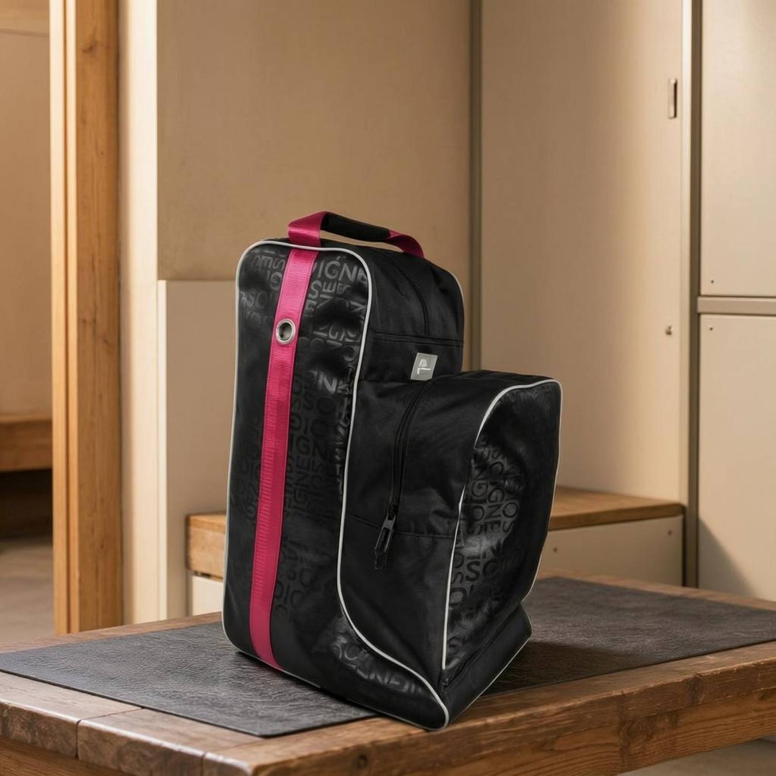 Reitstiefeltasche Gemustert Stiefel-Transporttasche mit Paspel für Reiter - Produktbild 8