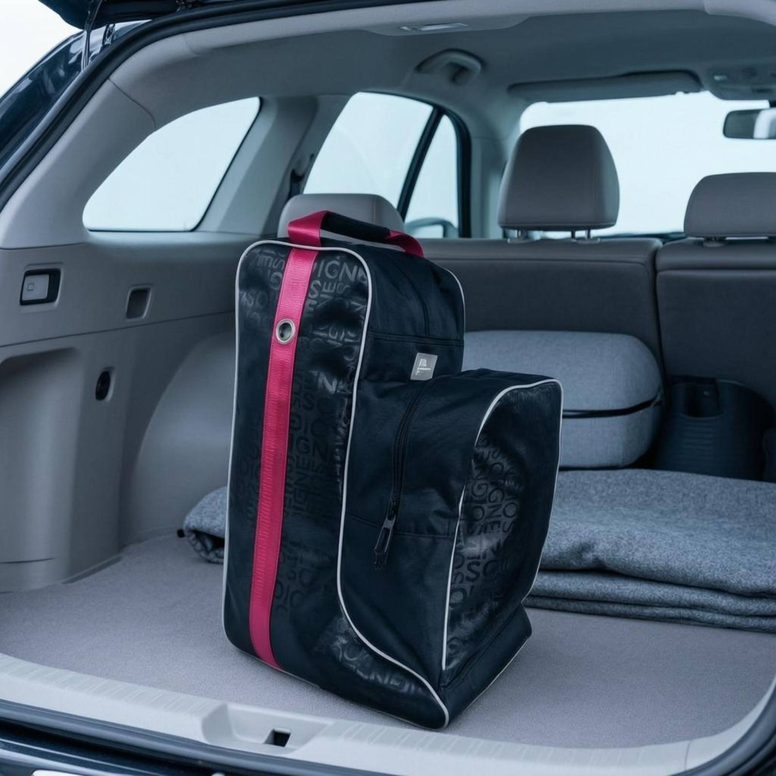 Reitstiefeltasche Gemustert Stiefel-Transporttasche mit Paspel für Reiter - Produktbild 4