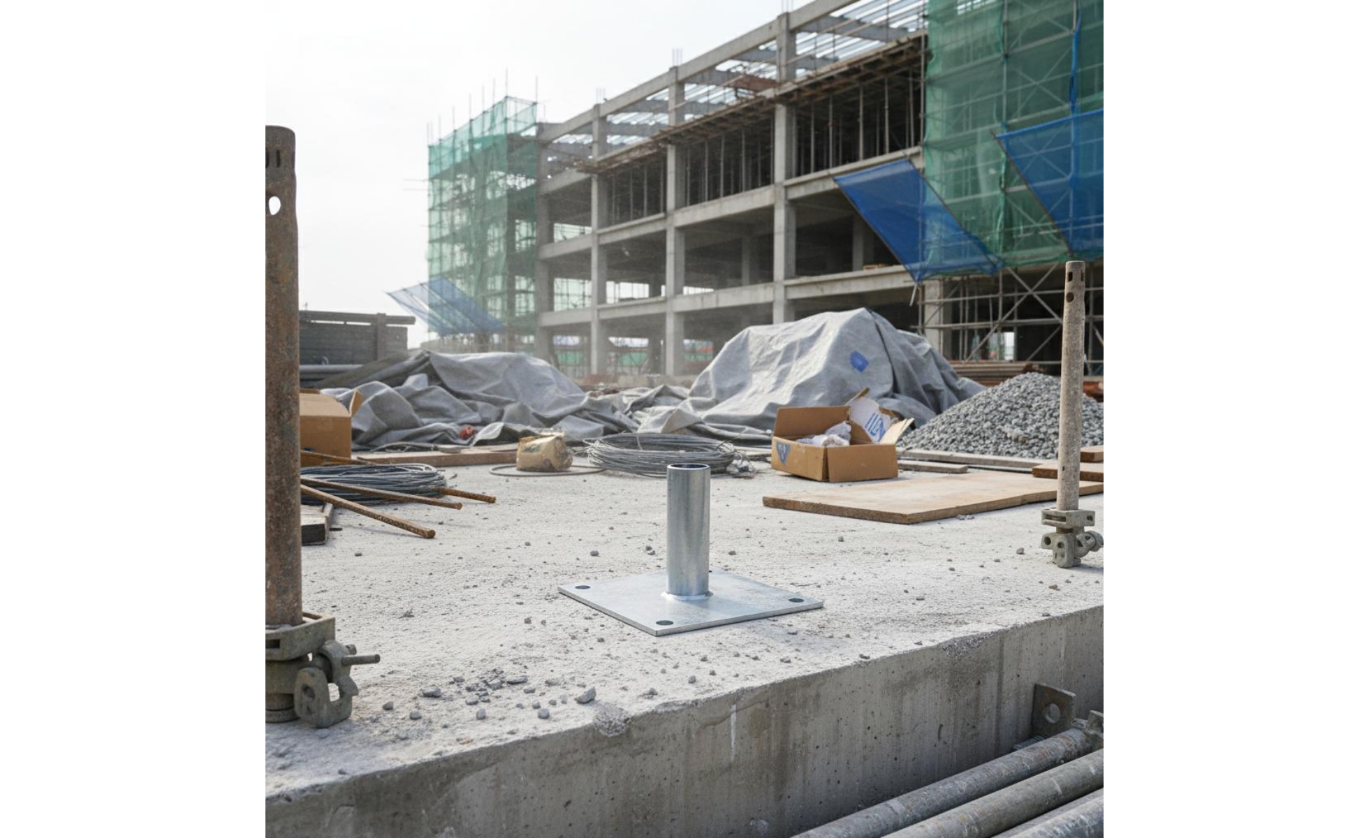 Galvanized Scaffold Socket Base Welded Galvanized Scaffold Base Plate