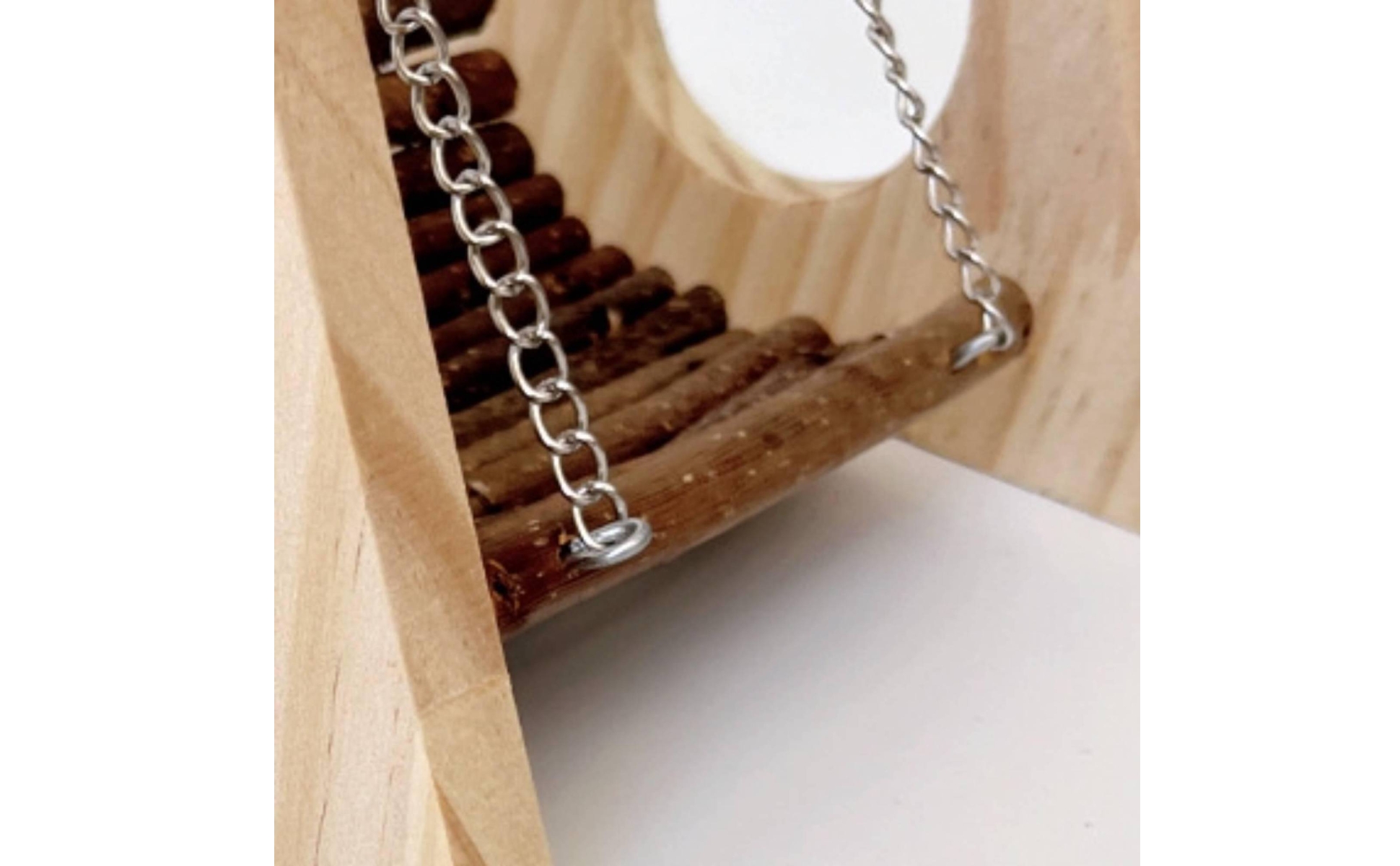 Wooden Hamster Swing Natural Wood Wooden Swing Seat Swing Chewable for Enclosure