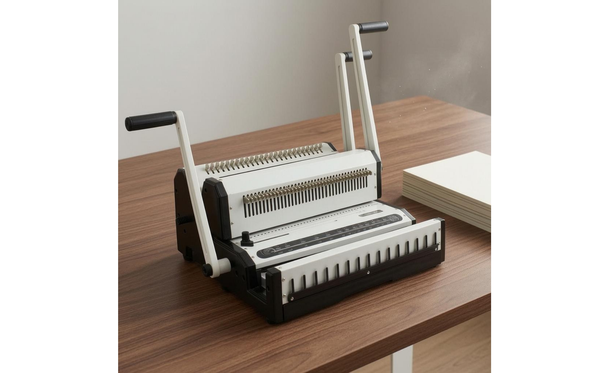 Document Punching and Wire Binding Machine Two-in-onePurpose
